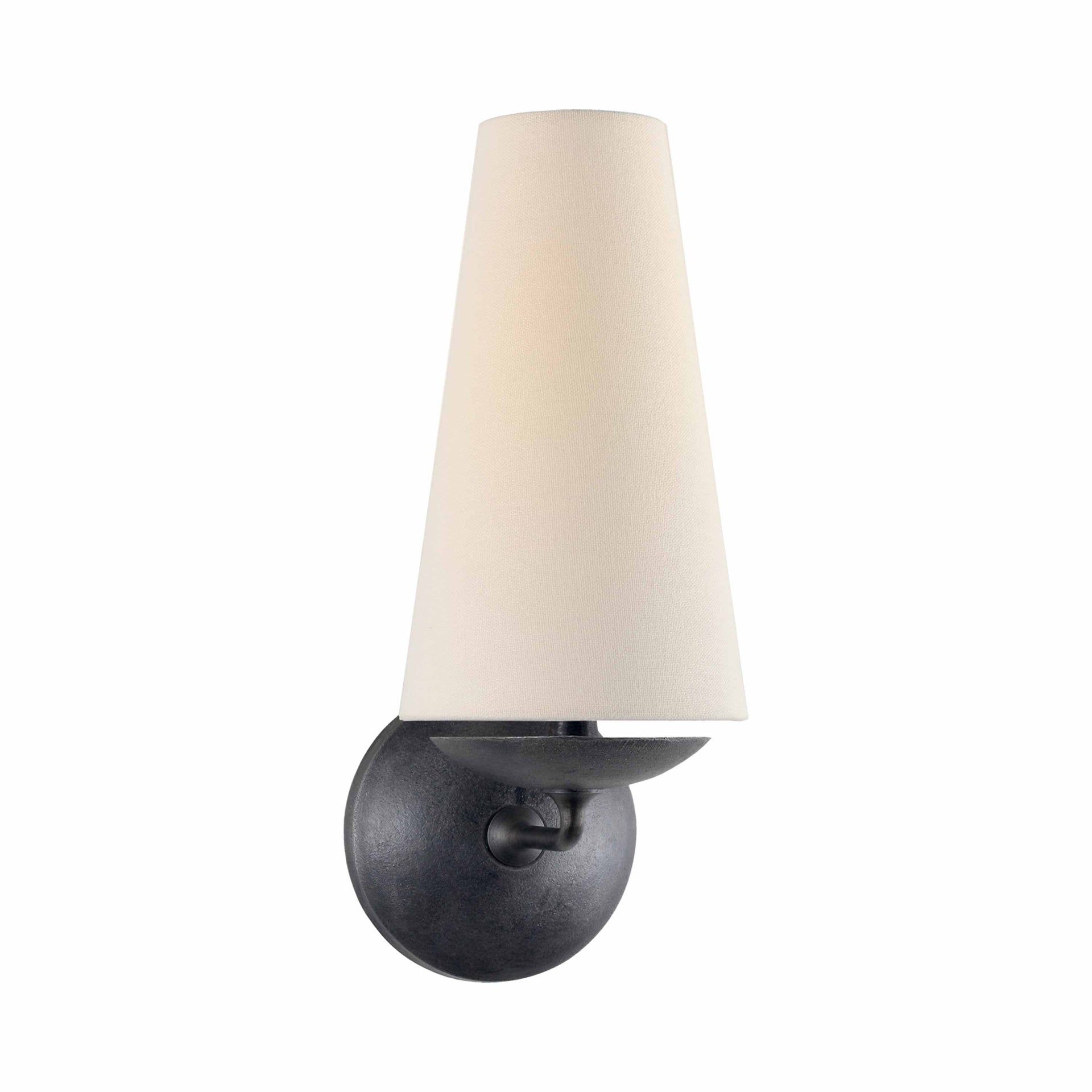 Black Iron Direct Wired Electric Wall Sconce