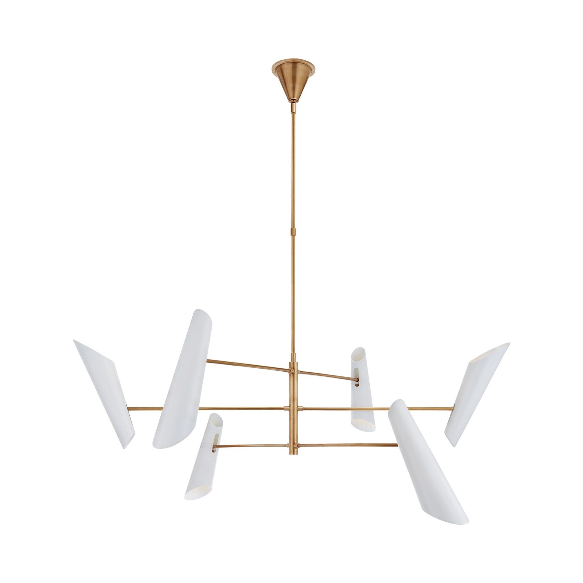 Franca Hand-Rubbed Antique Brass LED Chandelier