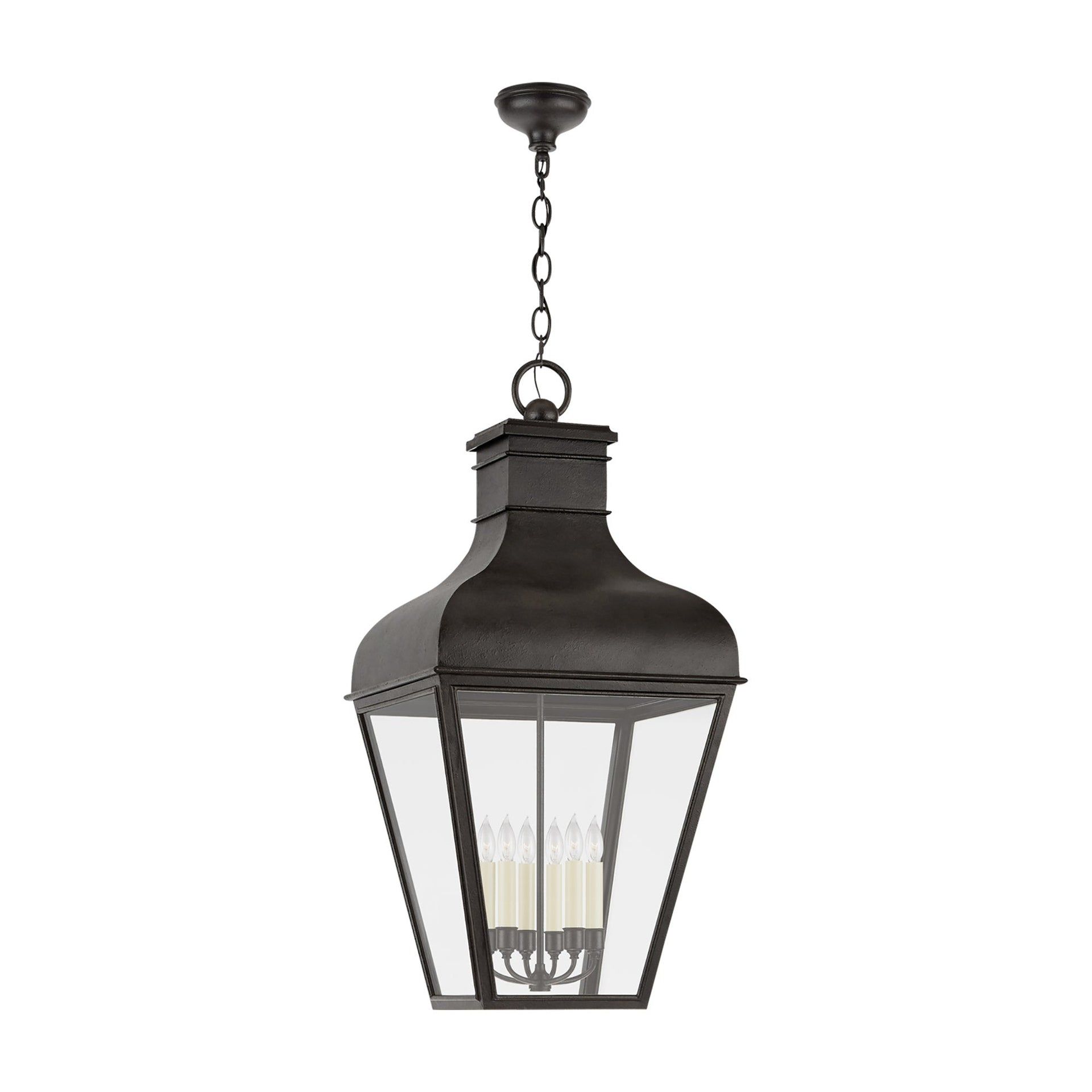 Fremont Elegance 45" French Rust LED Indoor/Outdoor Hanging Lantern