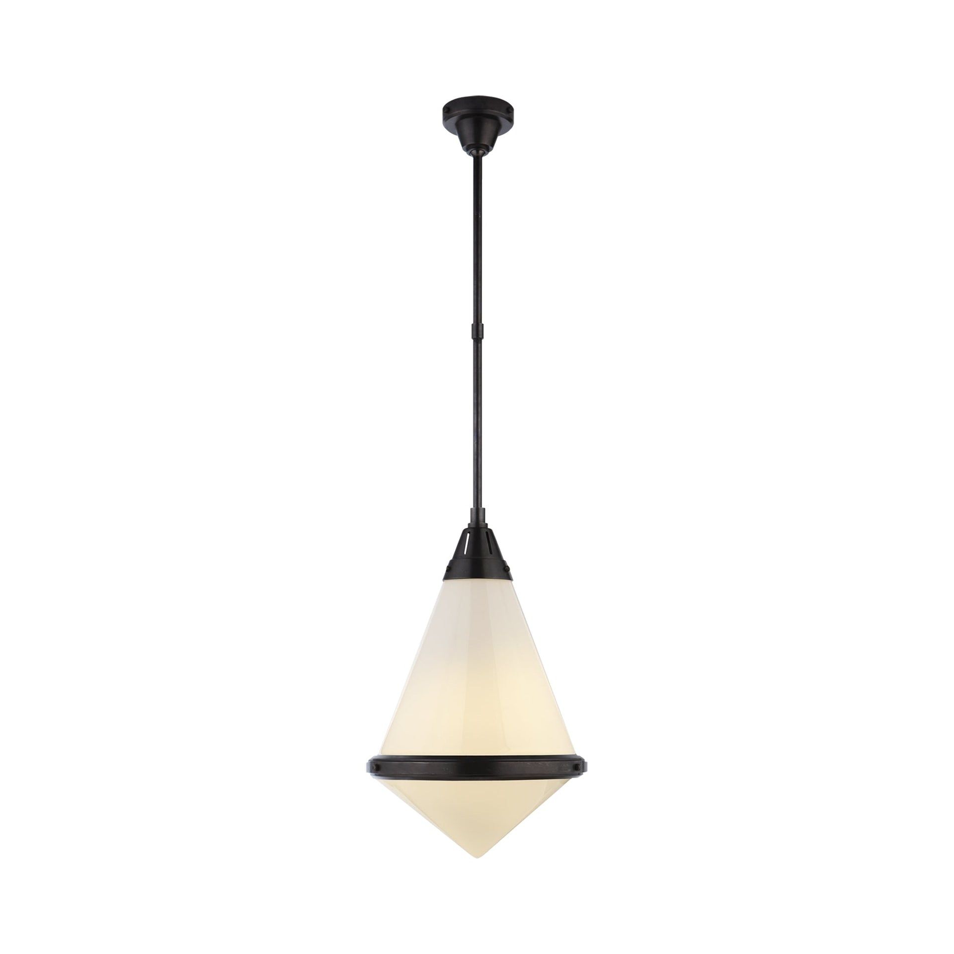Gale 24" Bronze and Glass Indoor/Outdoor Pendant Light