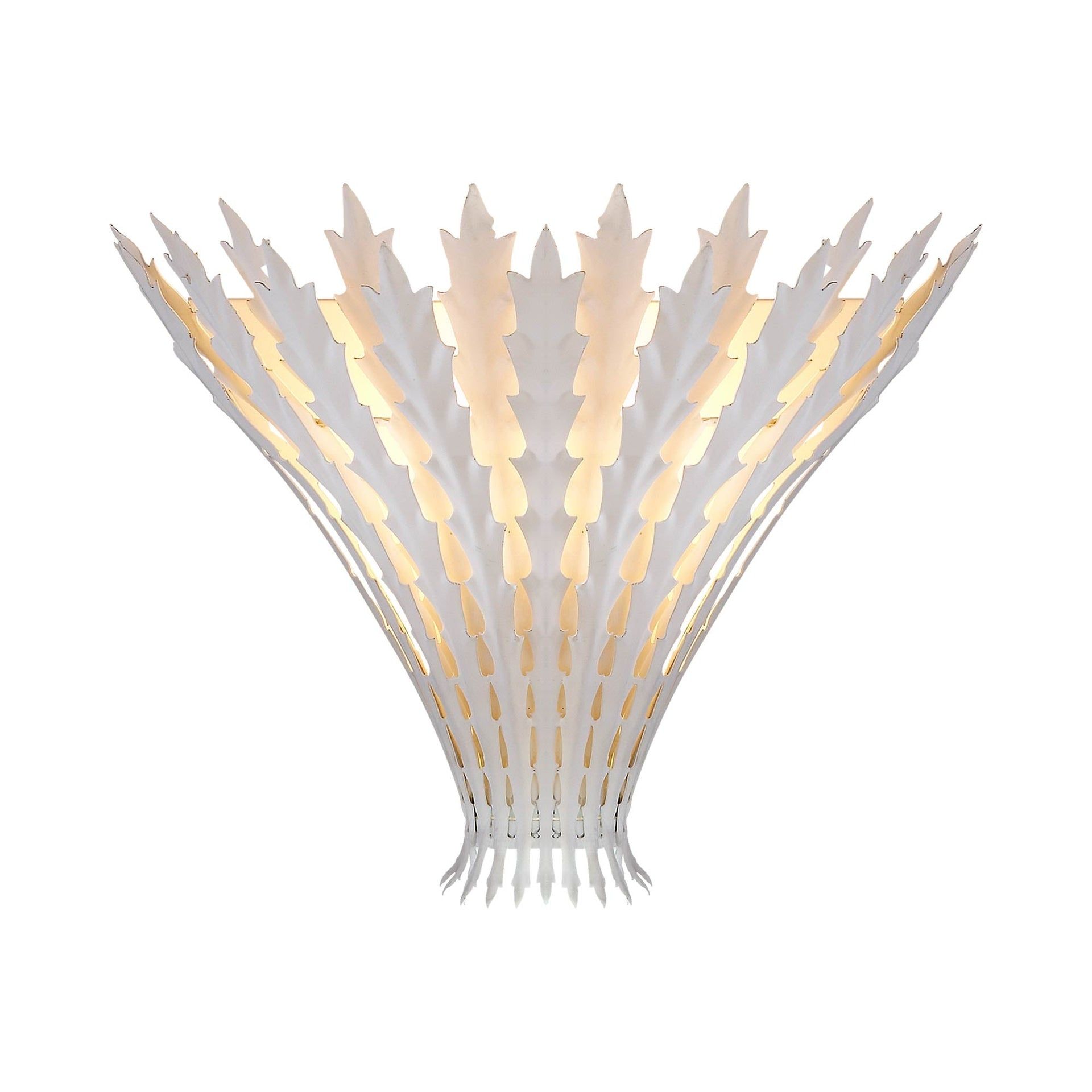 Hampton Plaster White 12" Direct Wired Wall Sconce