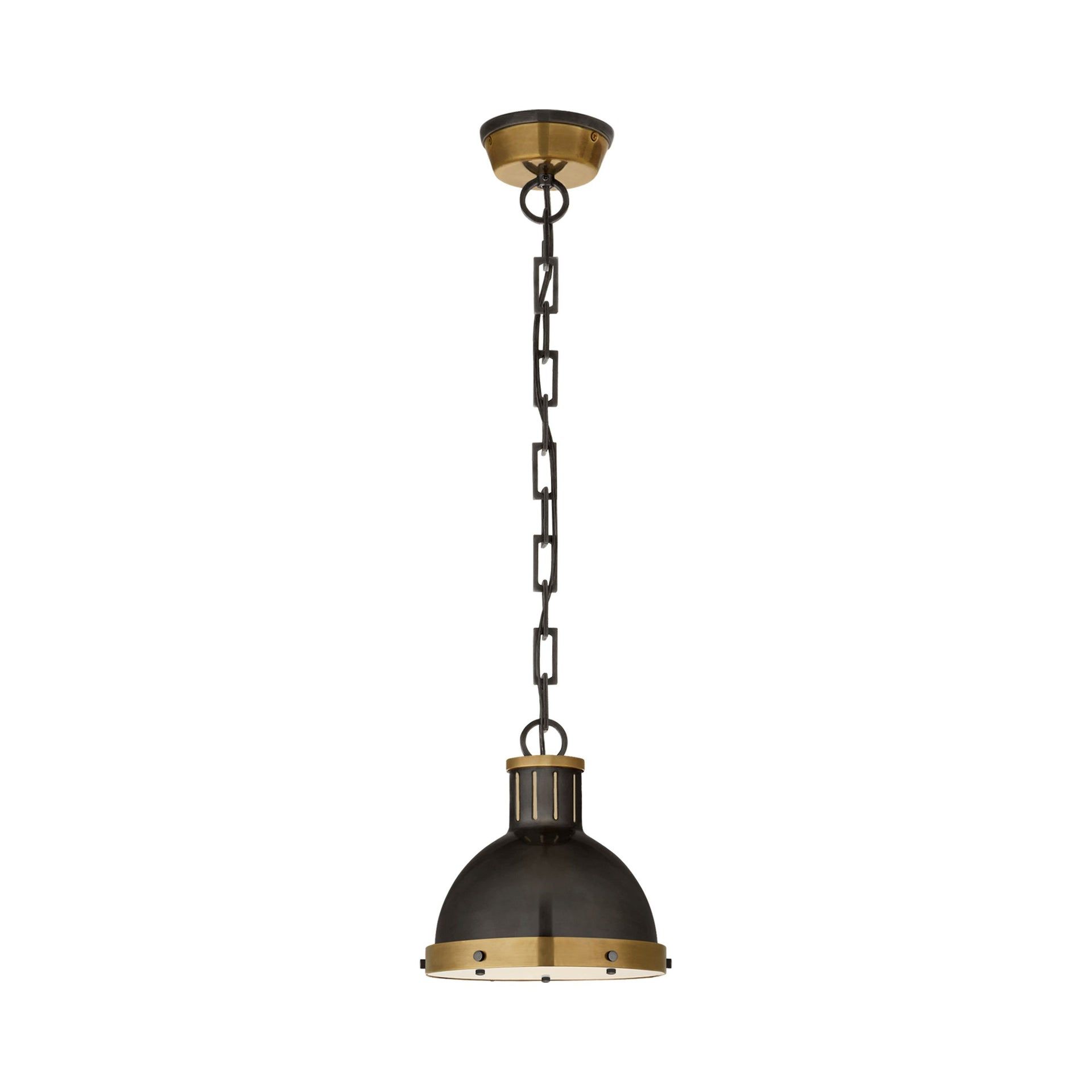 Hicks Bronze and Antique Brass 9'' Globe Pendant Light