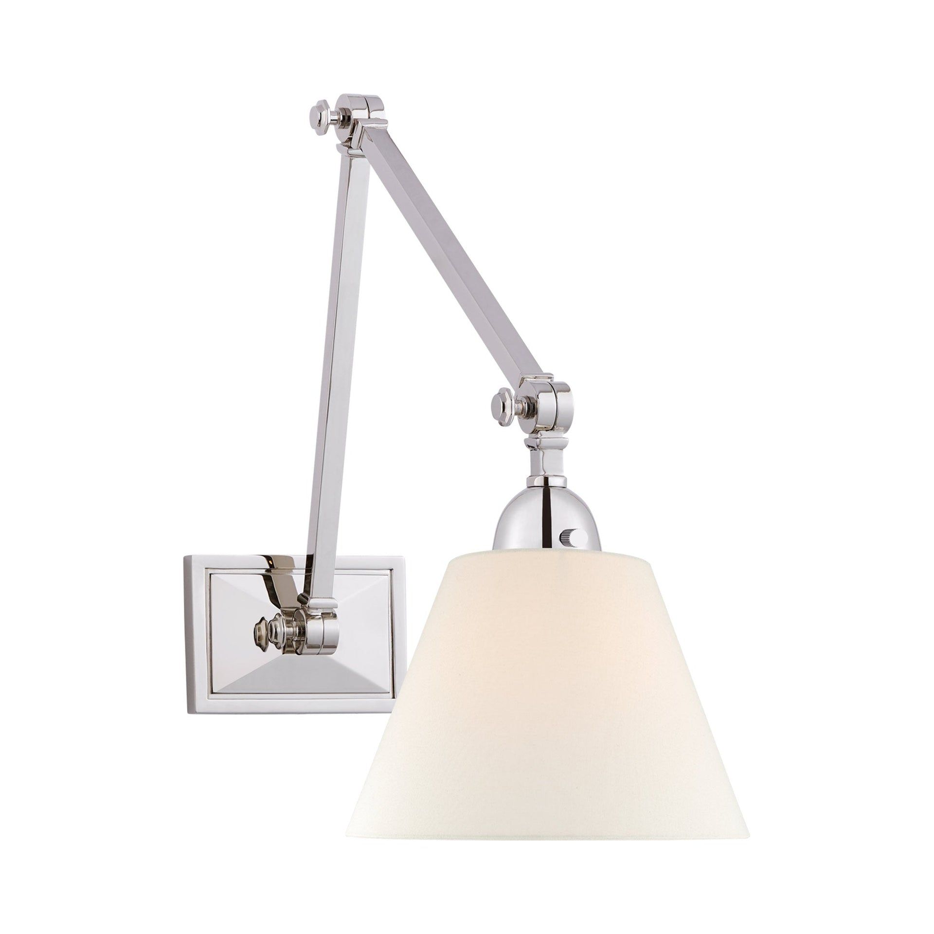Jane 10.5'' Polished Nickel Dimmable Swing Arm Wall Light