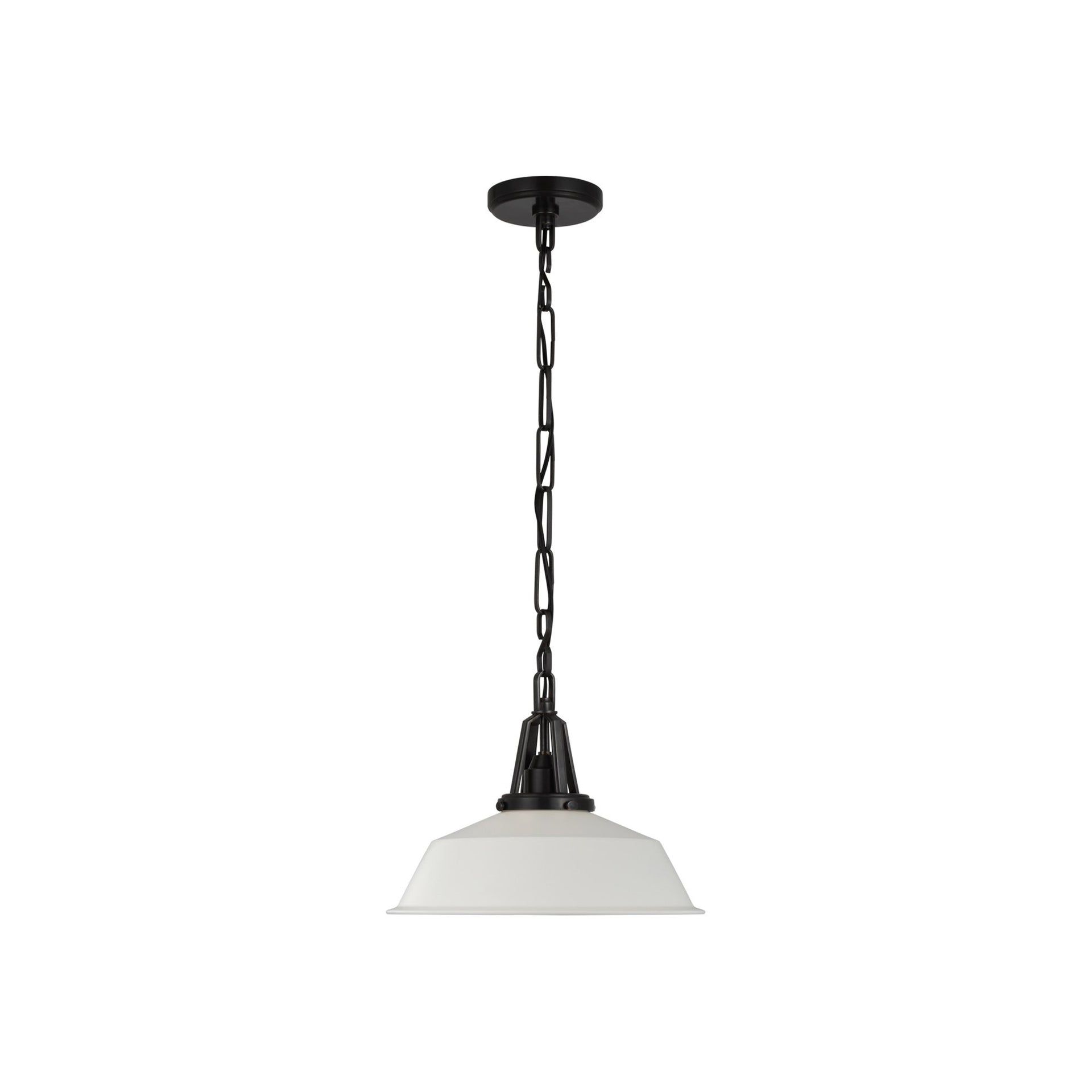 Layton 14-Inch Bronze and Matte Black LED Pendant