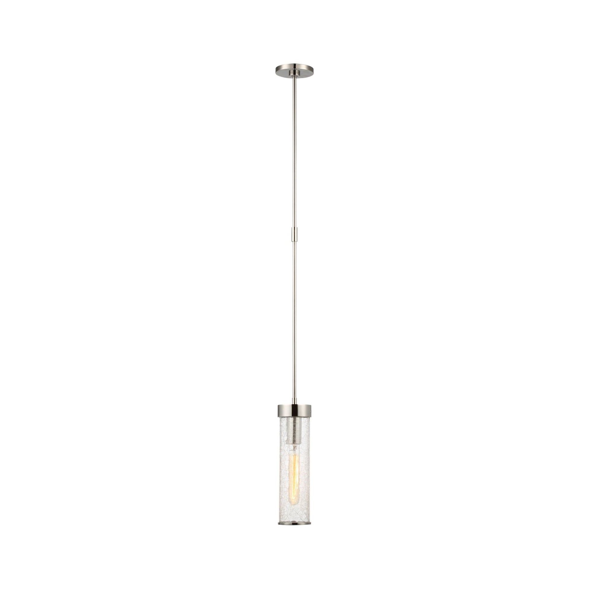 Liaison 12.75'' Polished Nickel LED Cylinder Pendant Light