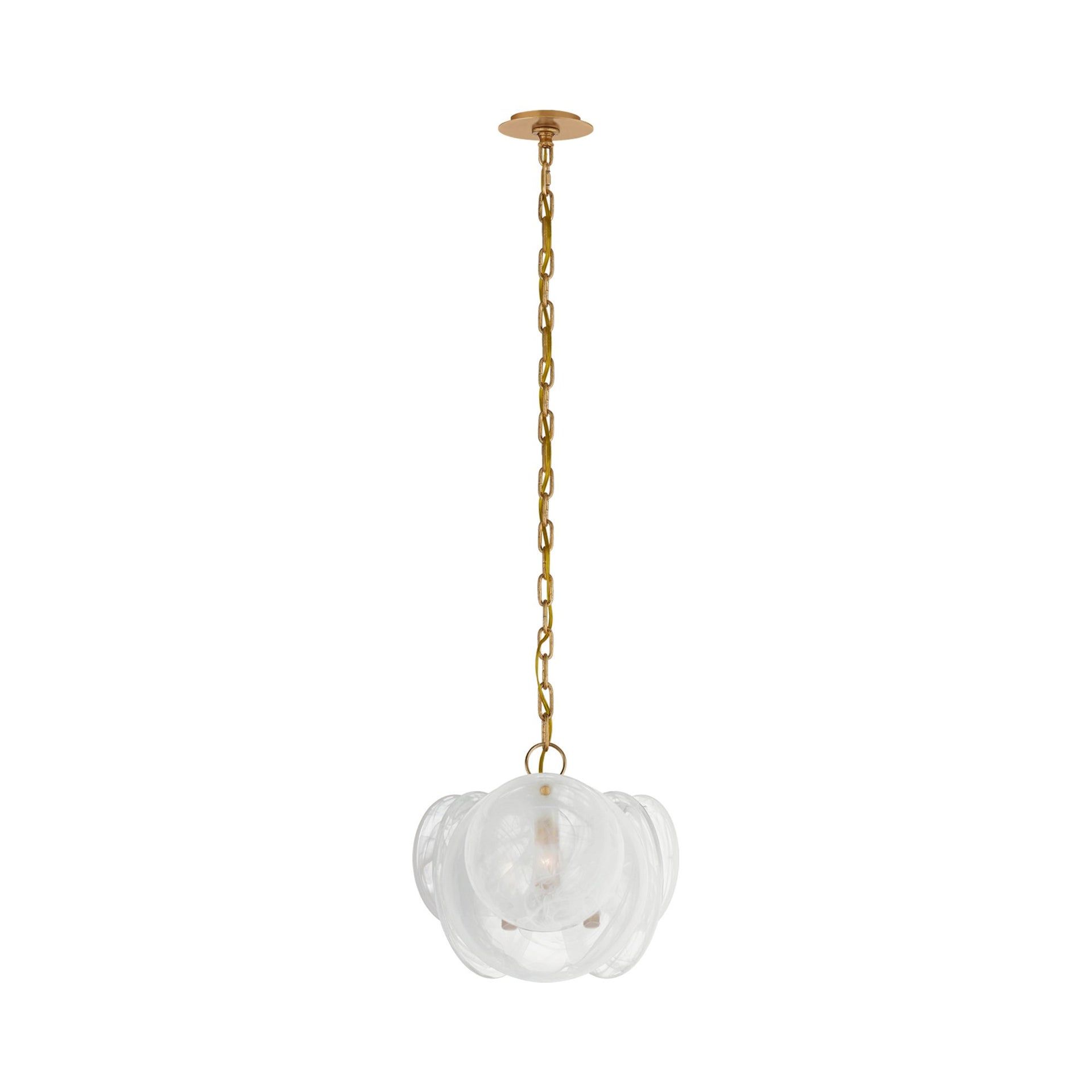 Loire Nickel 3-Light 14.5" Candle Pendant by AERIN