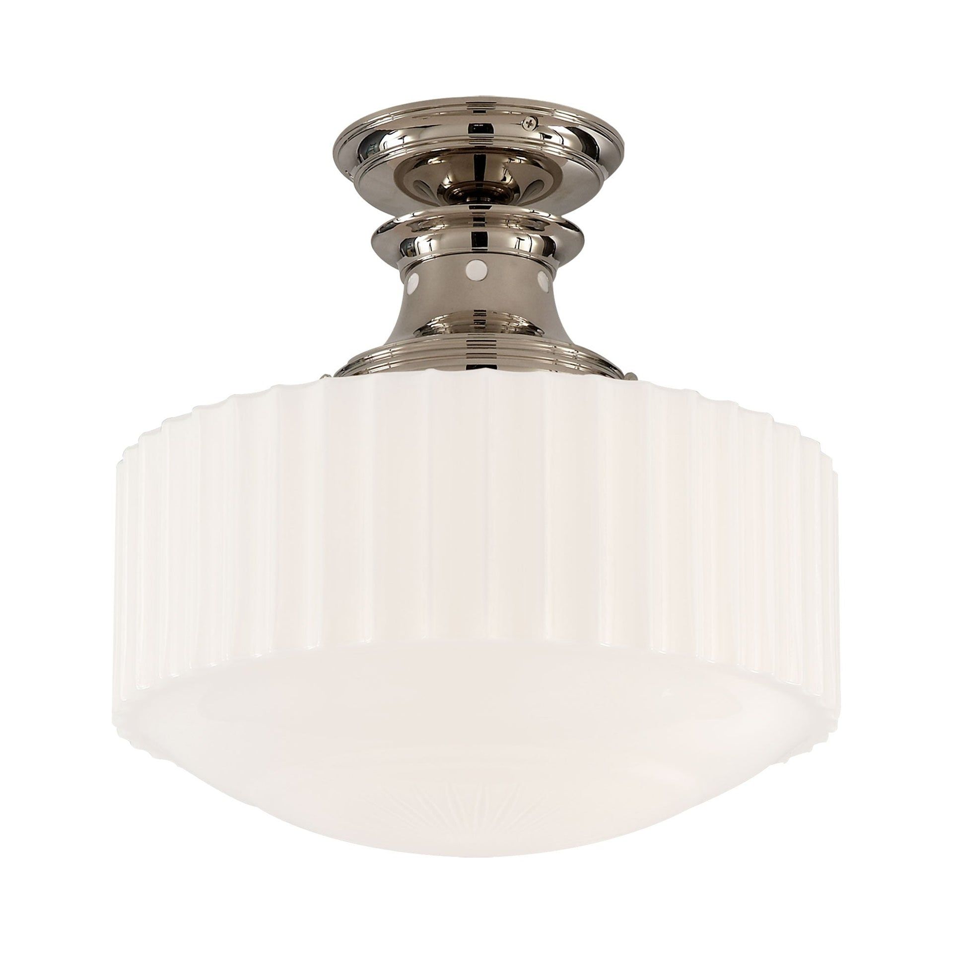 Milton Road Polished Nickel Indoor/Outdoor Globe Pendant Light