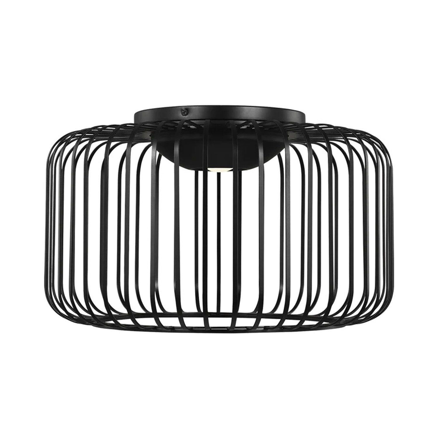 Kai Modern LED Flush Mount in Plated Brass - Indoor/Outdoor Compatible