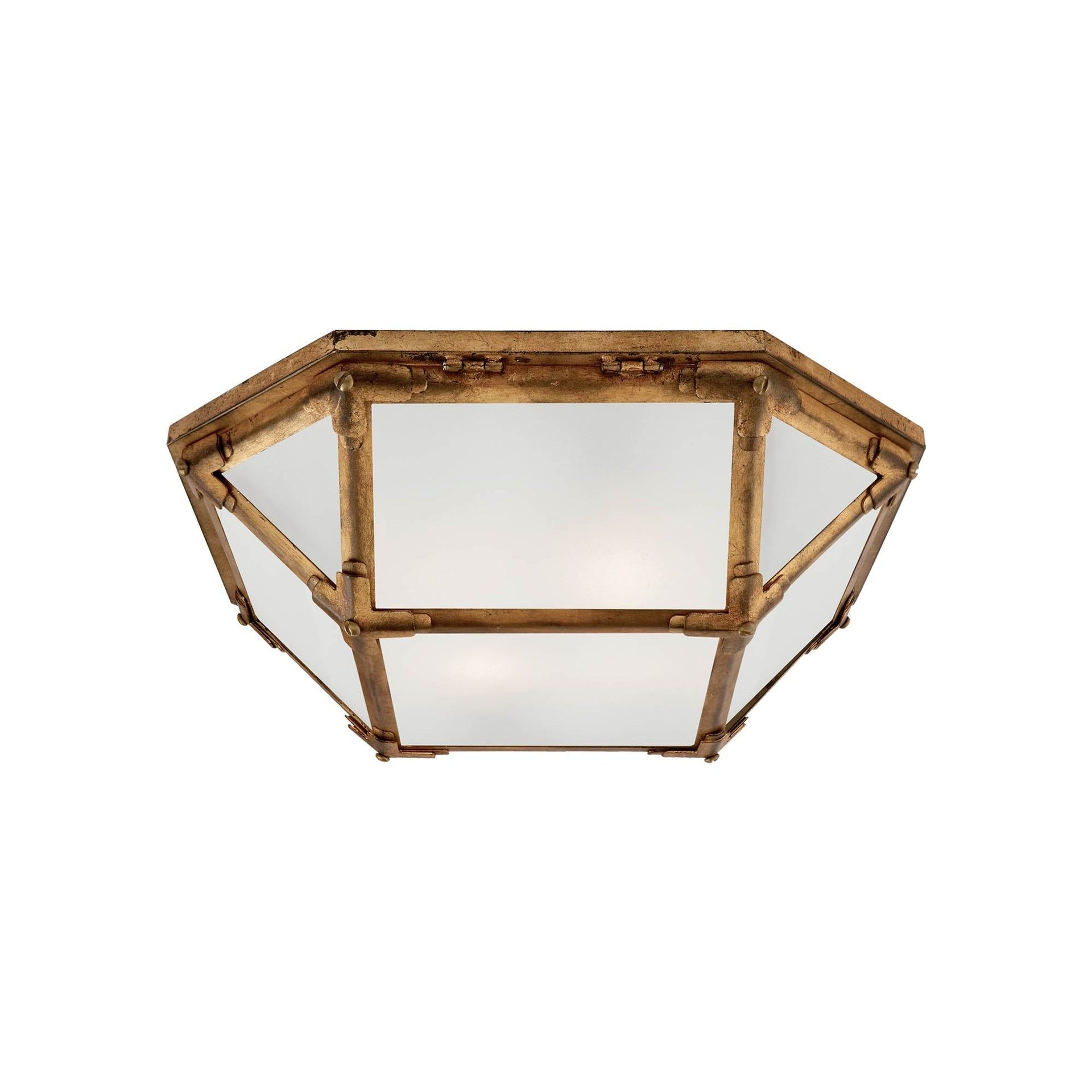 Suzanne Kasler Morris Geometric Nickel Flush Mount Ceiling Light