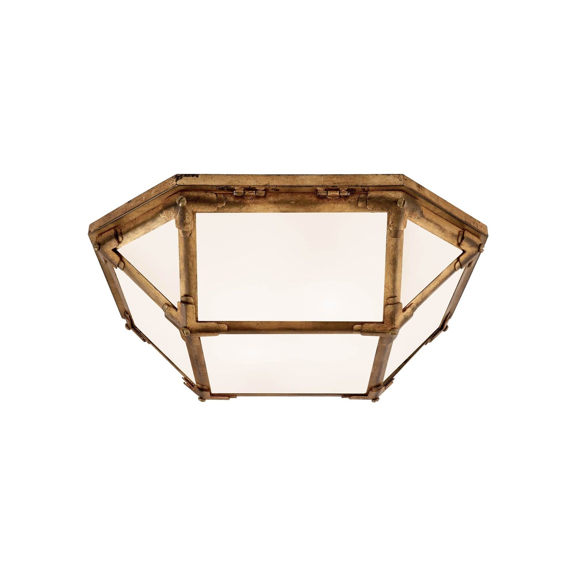 Morris 5'' Polished Nickel Geometric LED Flush Mount Ceiling Light