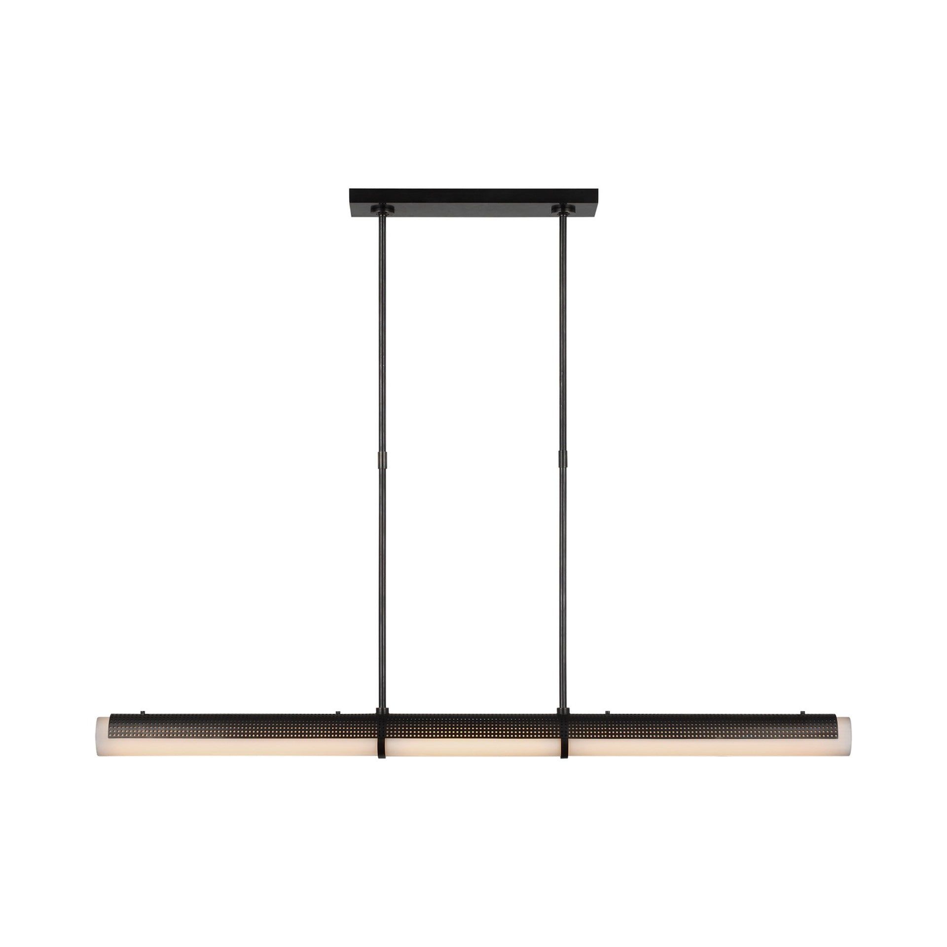 Bronze Crystal Plug-in LED Linear Chandelier