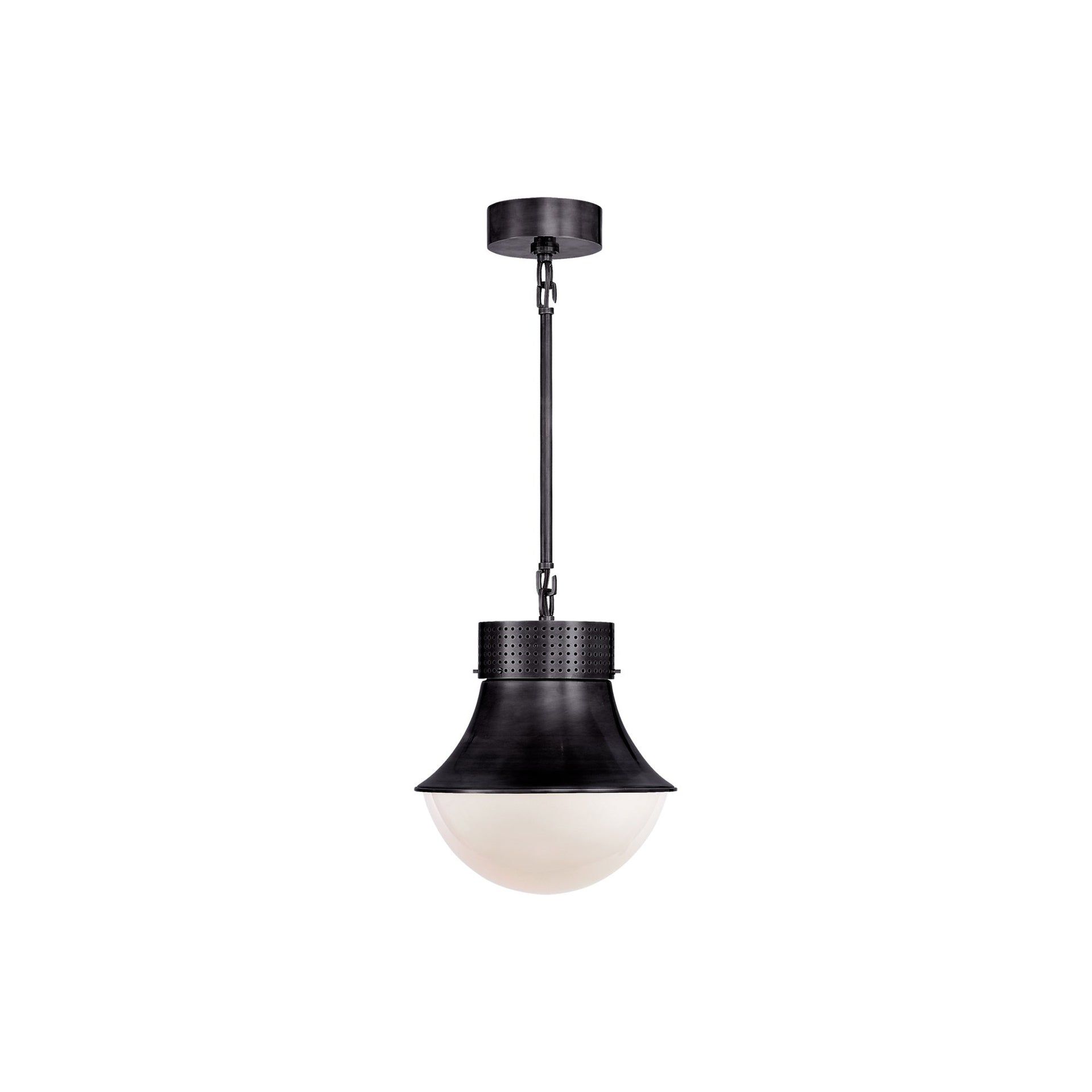 Bronze Precision 12" Indoor/Outdoor Small Pendant with Glass