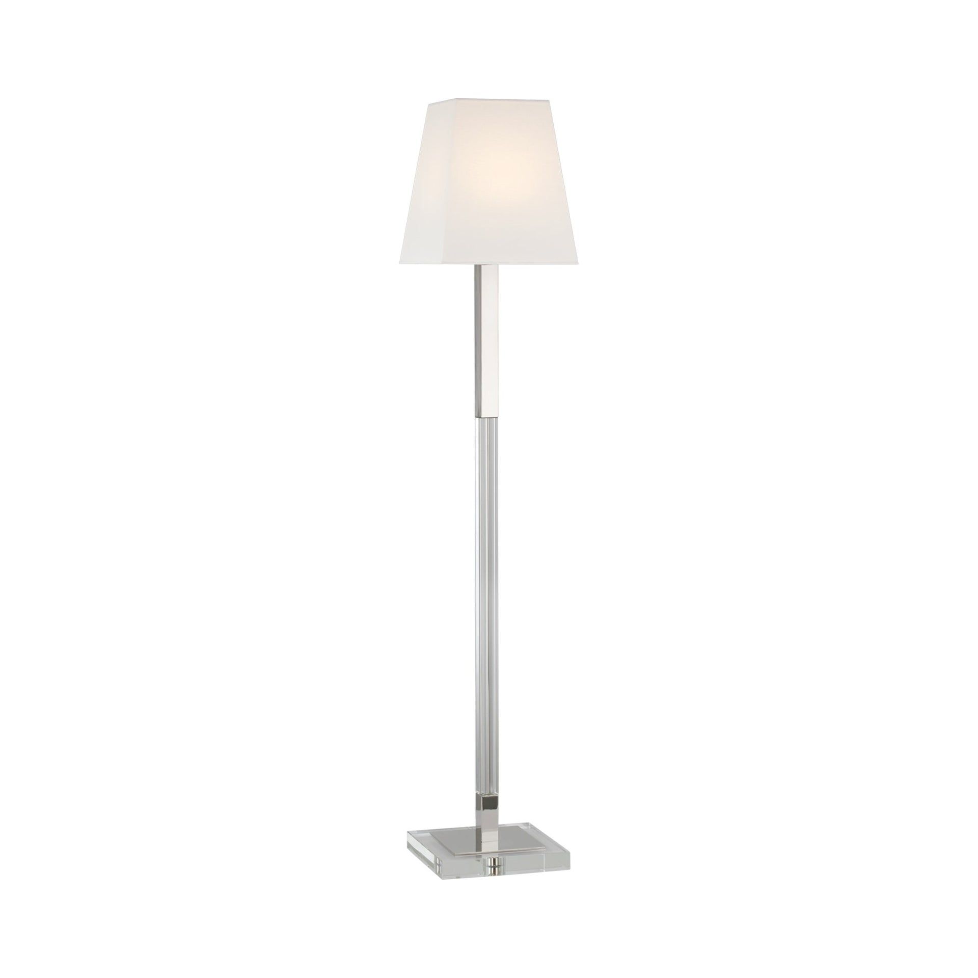 Reagan Adjustable 52" Silver Outdoor Chandelier-Style Floor Lamp