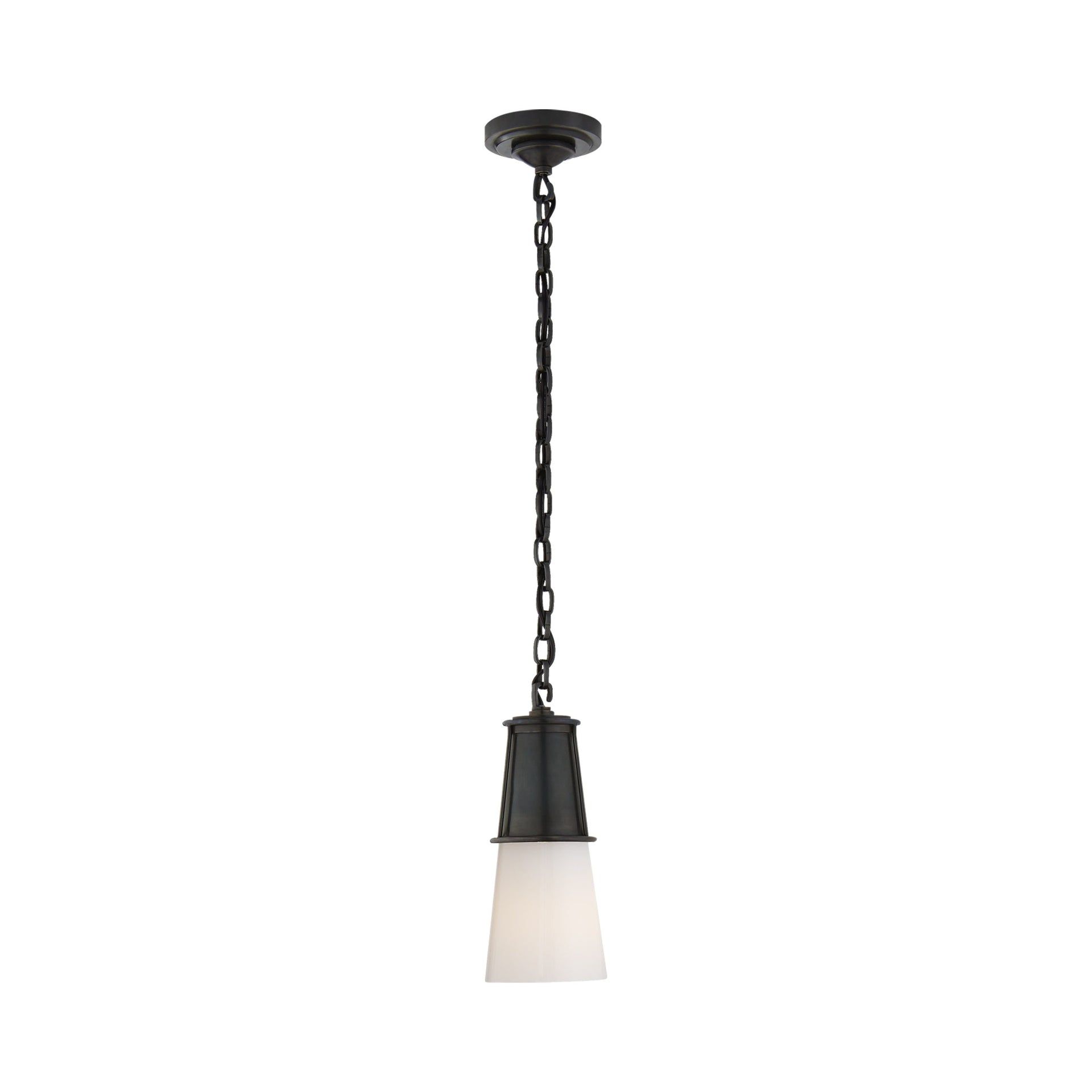 Robinson Polished Nickel & Bronze 11.25" Indoor/Outdoor Pendant