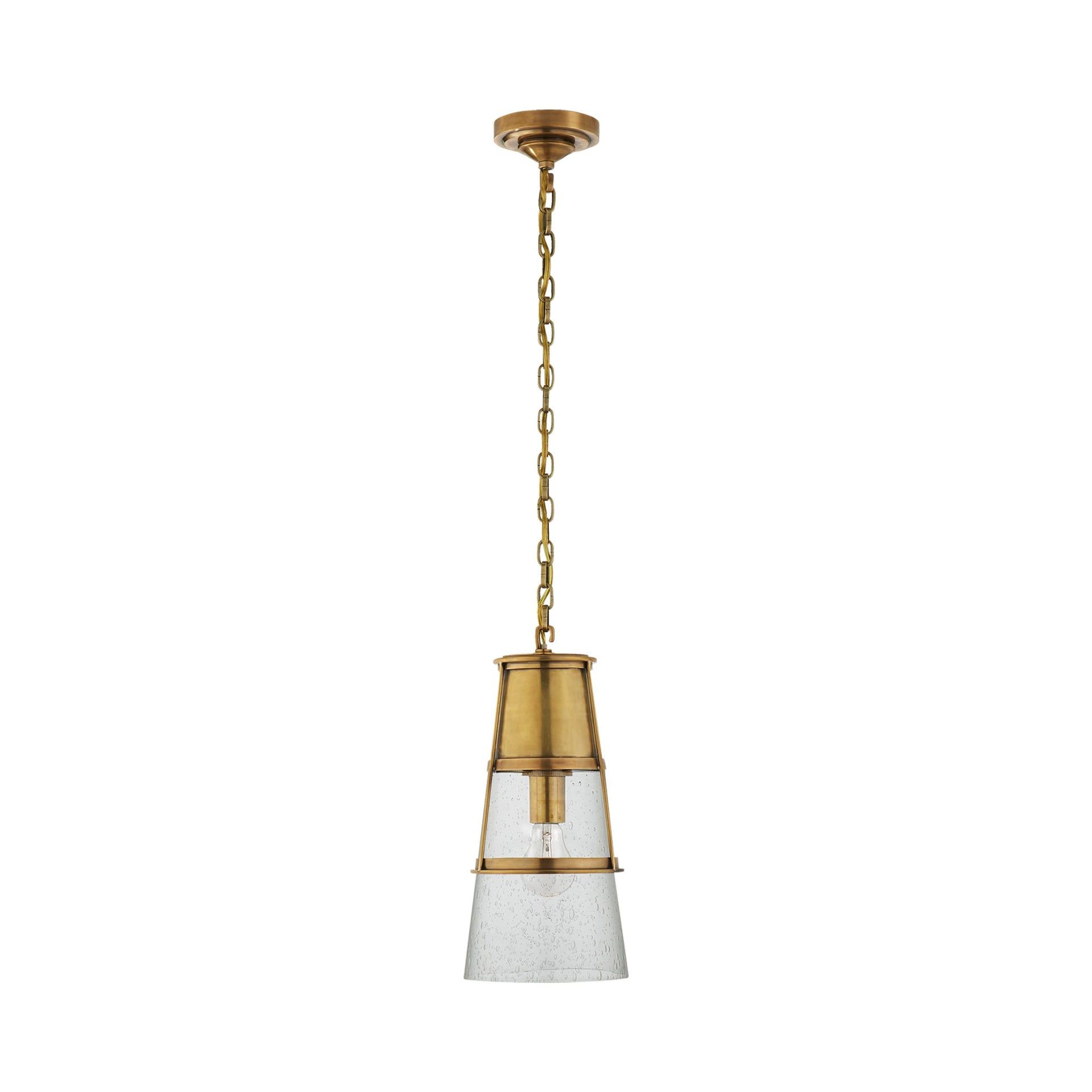 Robinson Hand-Rubbed Antique Brass Mini Pendant Light