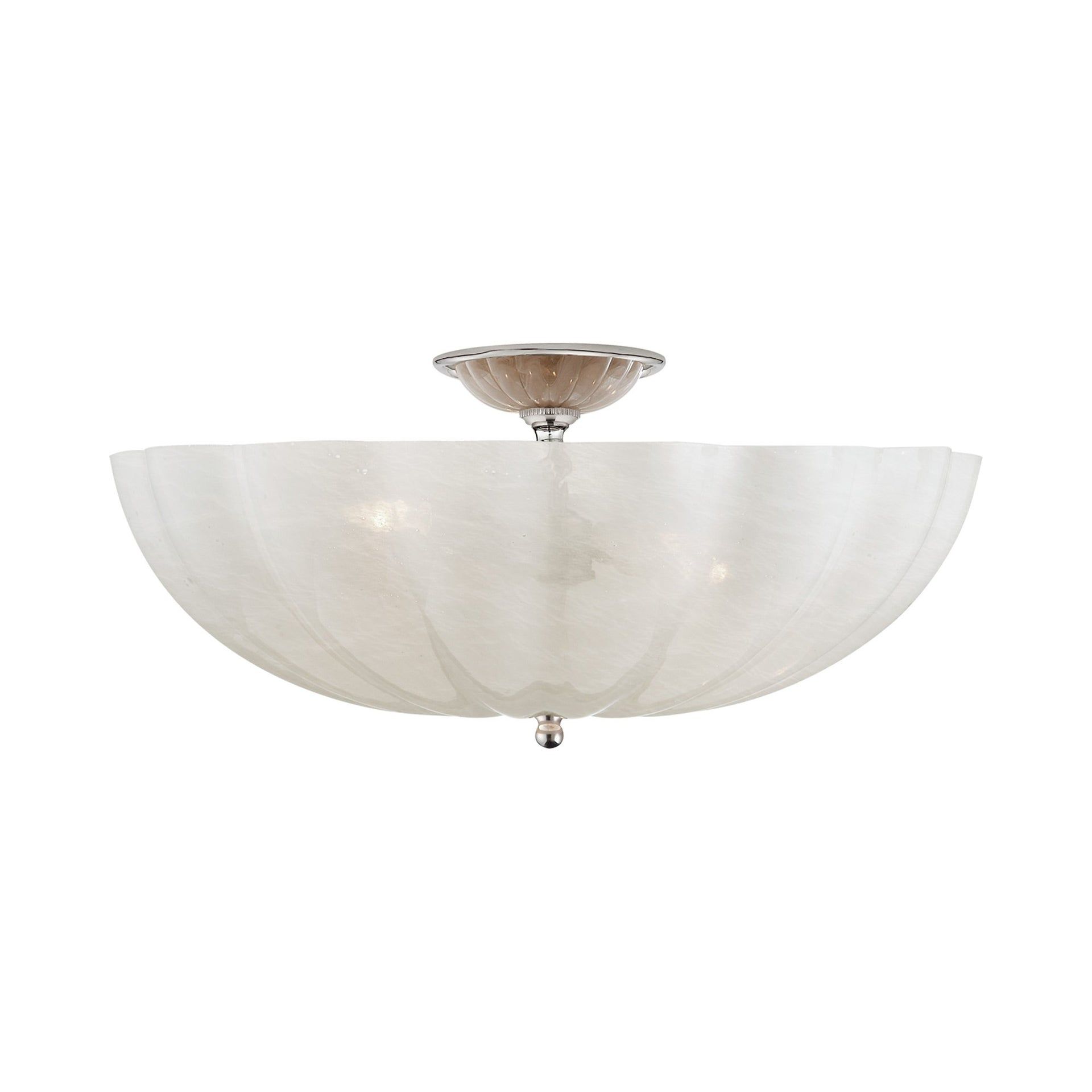Rosehill Polished Nickel 4-Light Semi-Flush Mount Ceiling Light