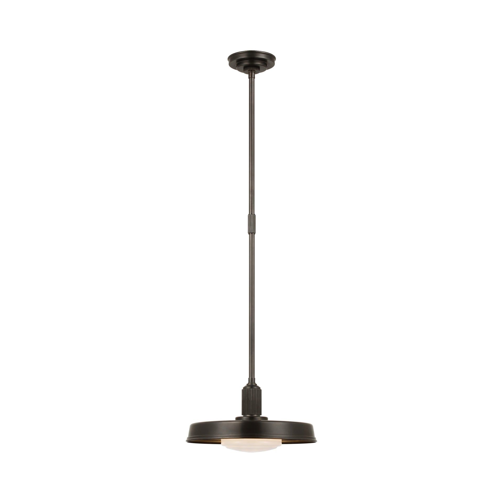 Ruhlmann 7.75" Polished Nickel & Bronze LED Pendant Light
