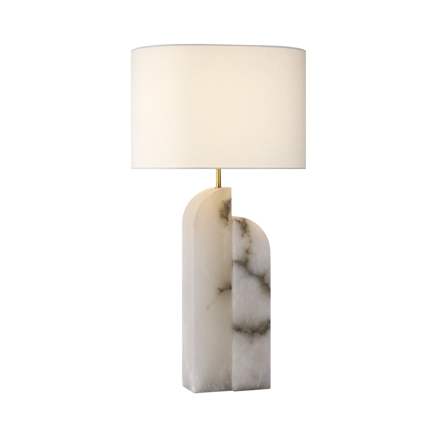 Cordless Outdoor Alabaster Edison LED Table Lamp