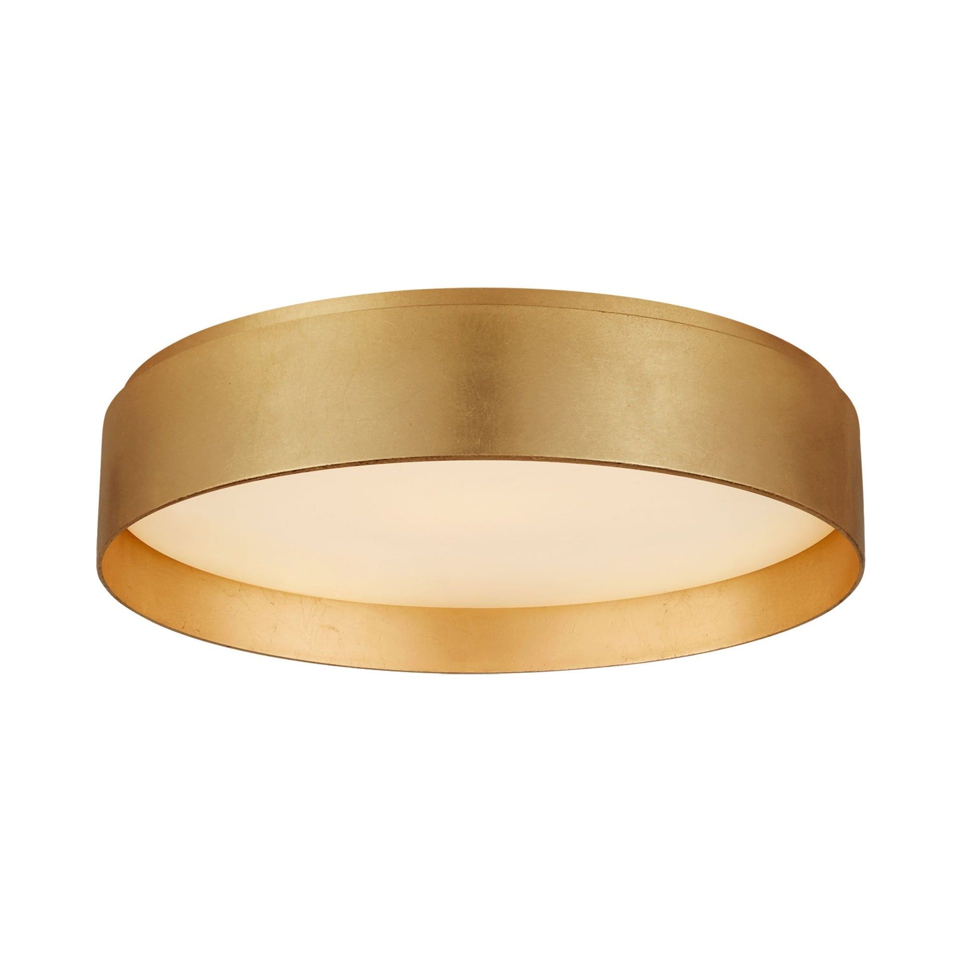 Shaw Gold Gilded LED Flush Mount Ceiling Light, 17"