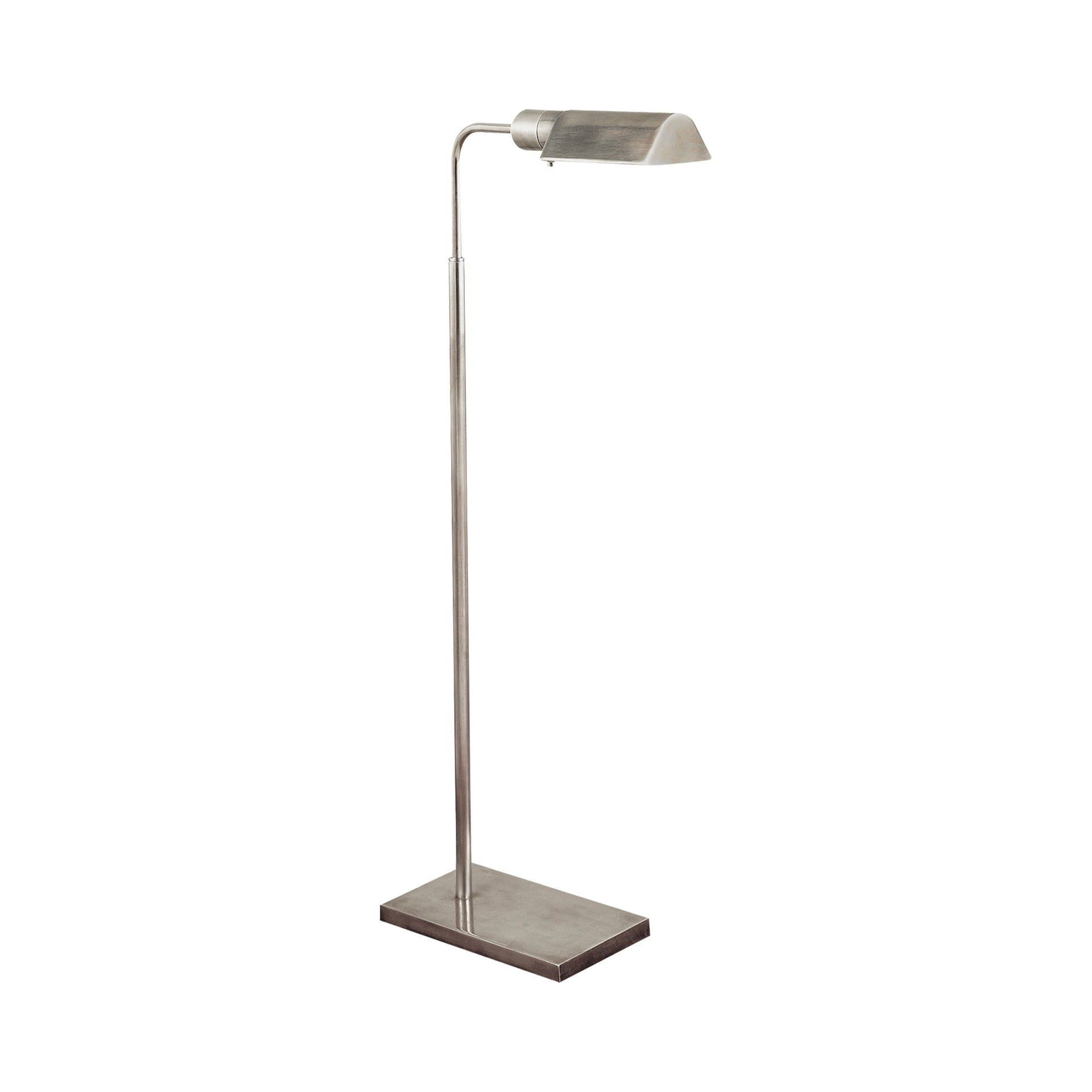 Antique Nickel Adjustable Arc Outdoor Floor Lamp