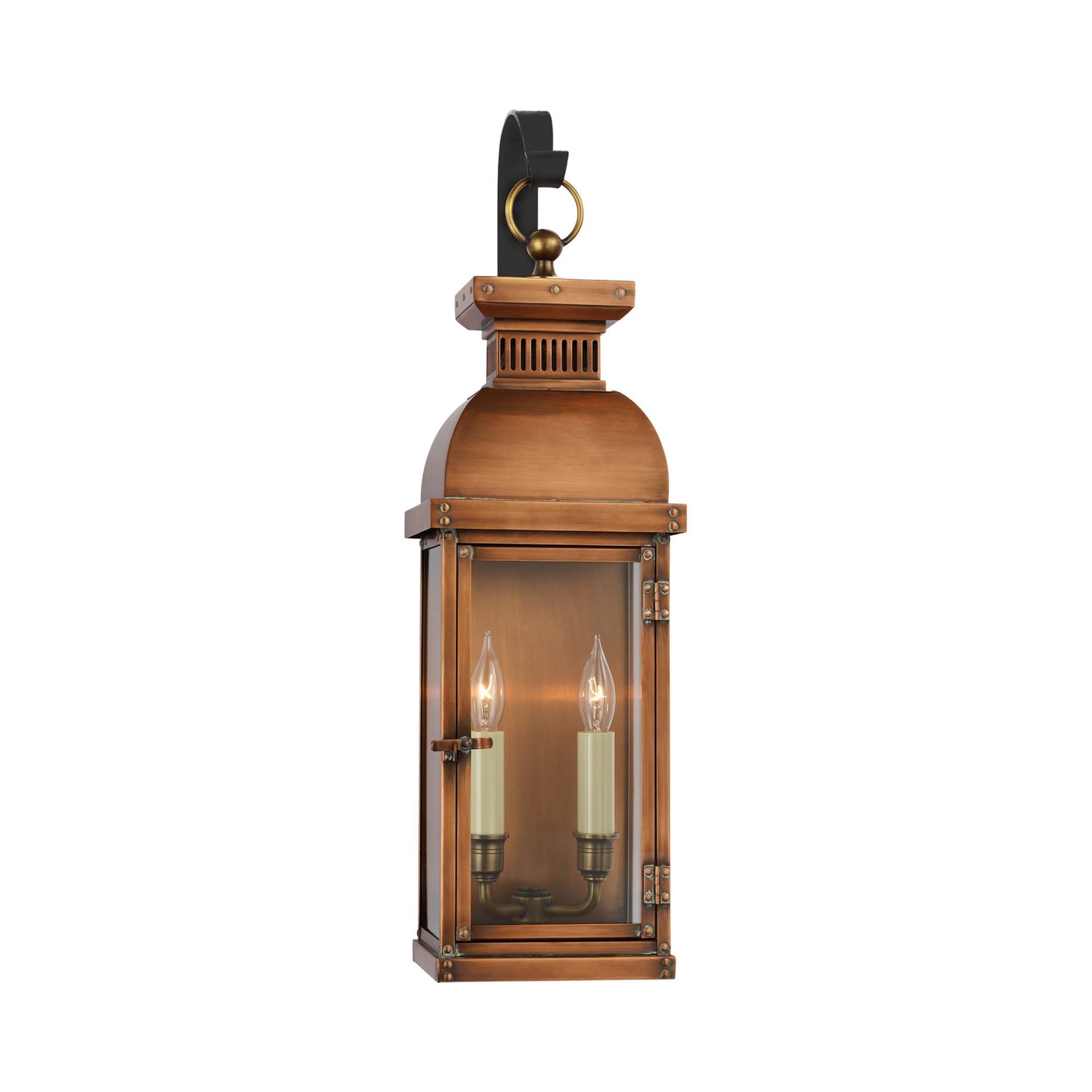 Classic Glow Copper Brown 22'' Dimmable Outdoor Lantern