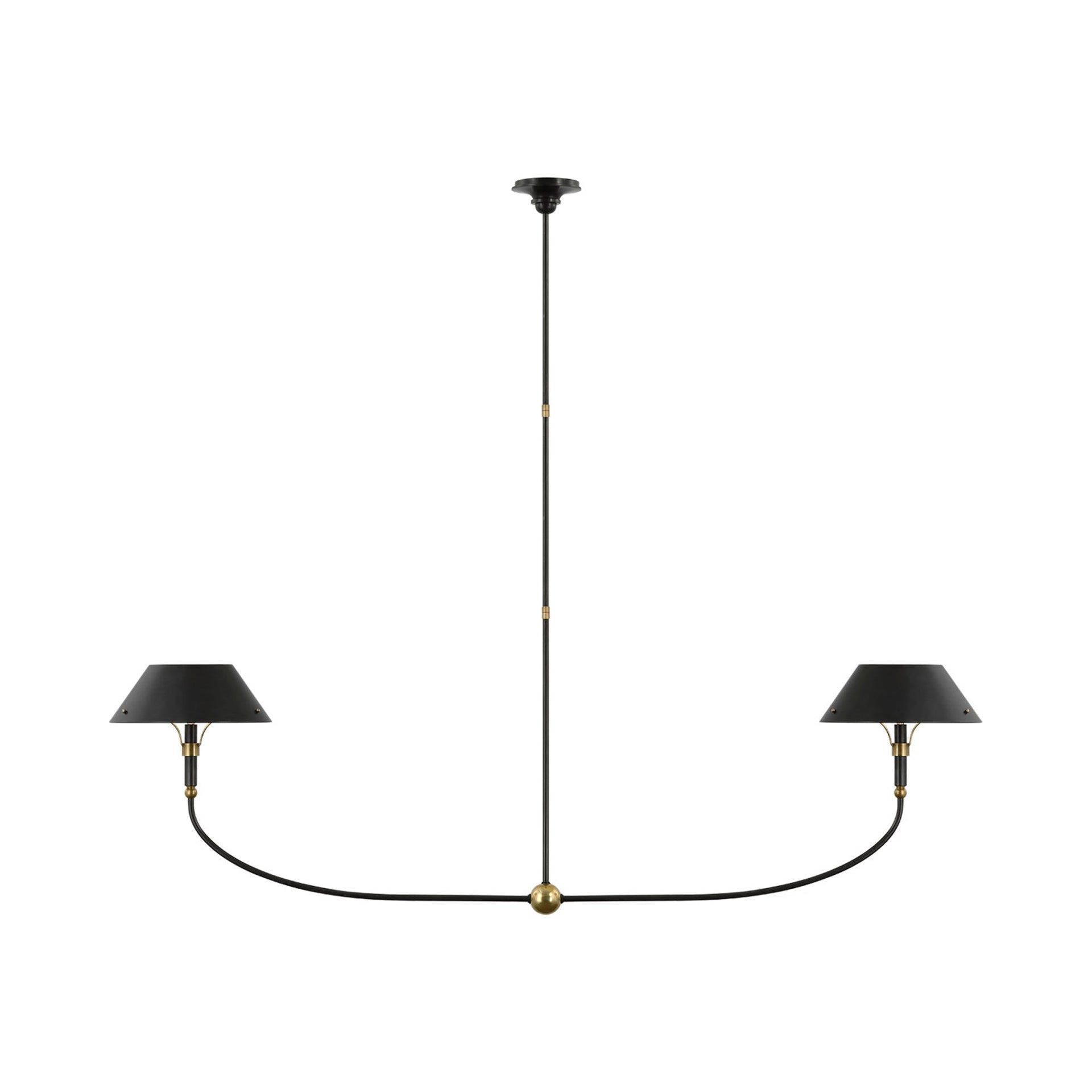 Turlington Bronze and Brass 68" Linear Chandelier