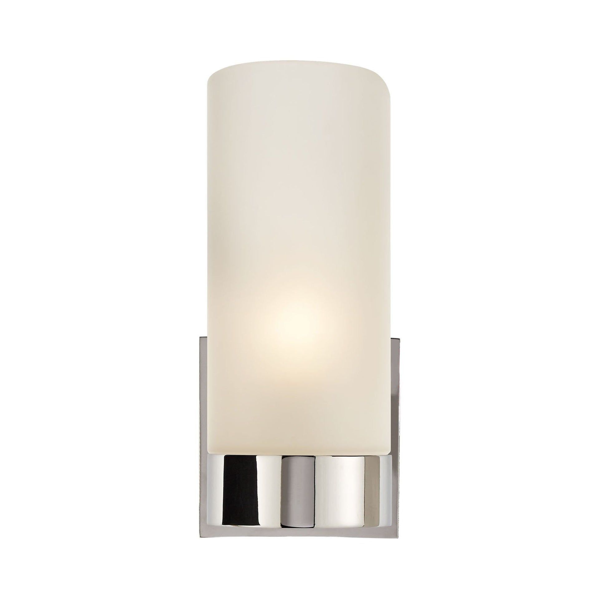 Soft Silver Frosted Glass Wall Sconce