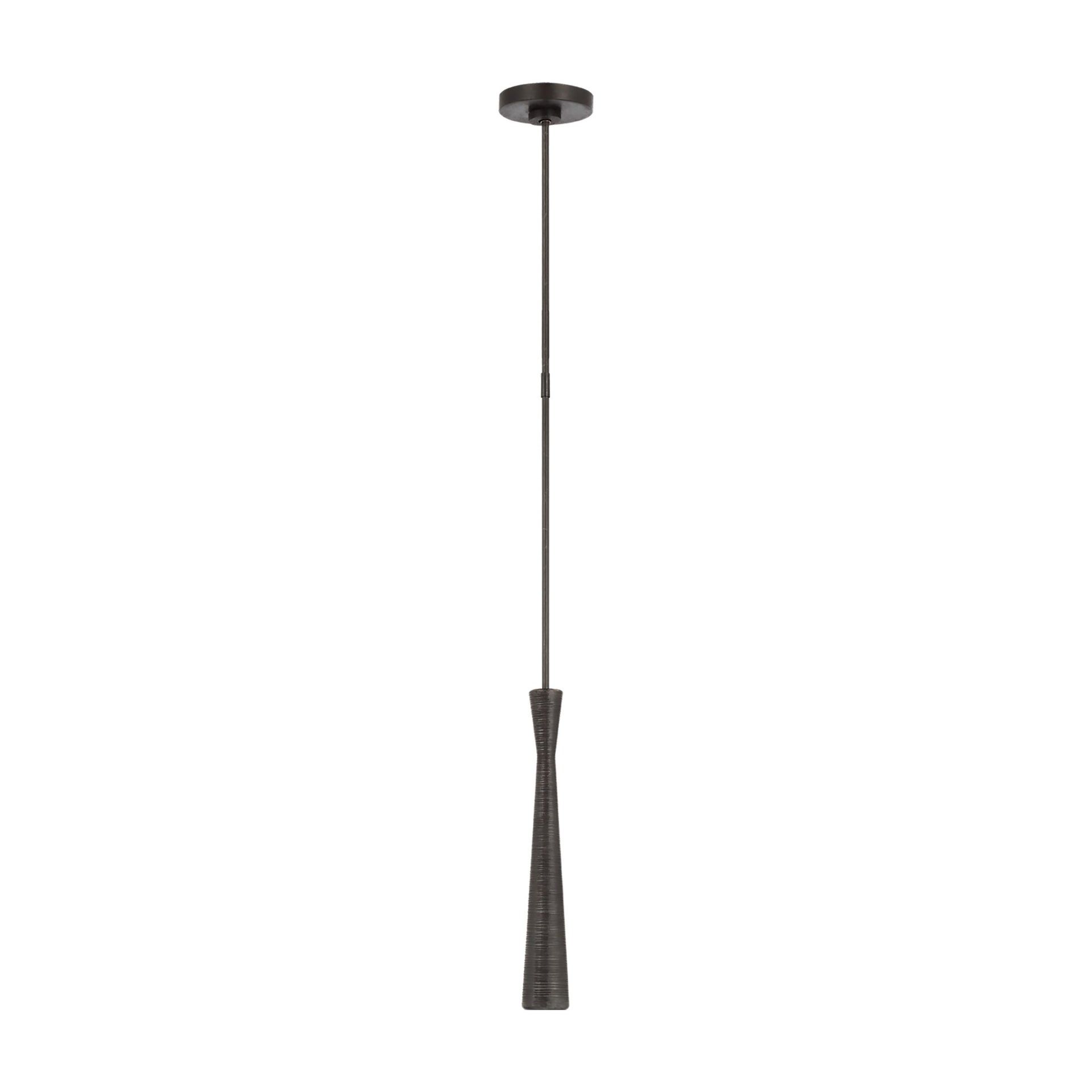 Utopia Slim Aged Iron LED Mini Pendant Light
