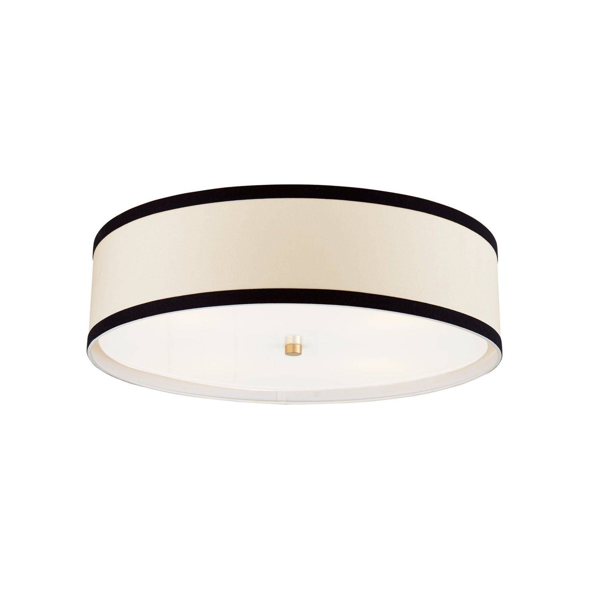 Preppy Gild 24" Crystal-Trimmed Drum Ceiling Light