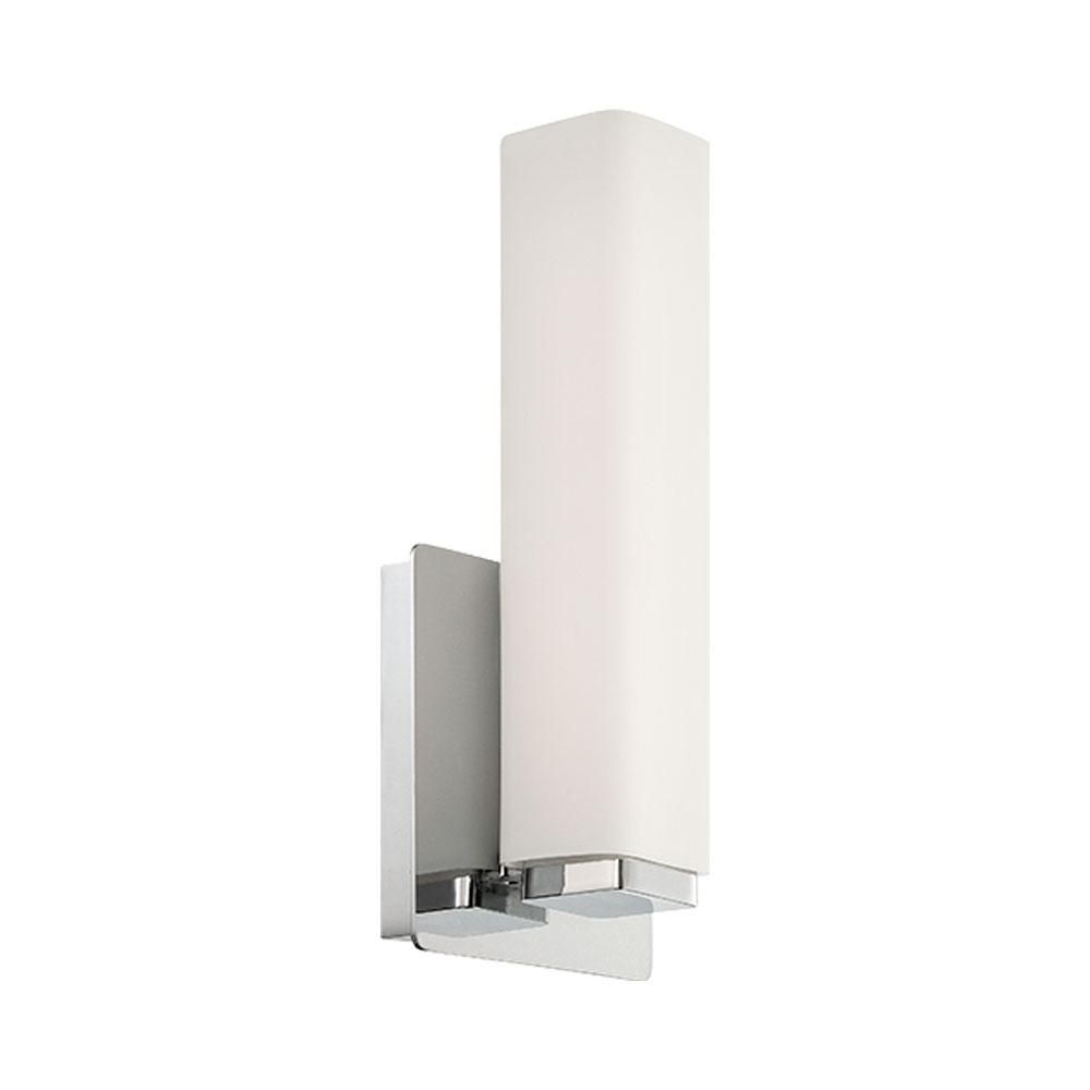 Brushed Nickel LED Wall Sconce with Opal Glass