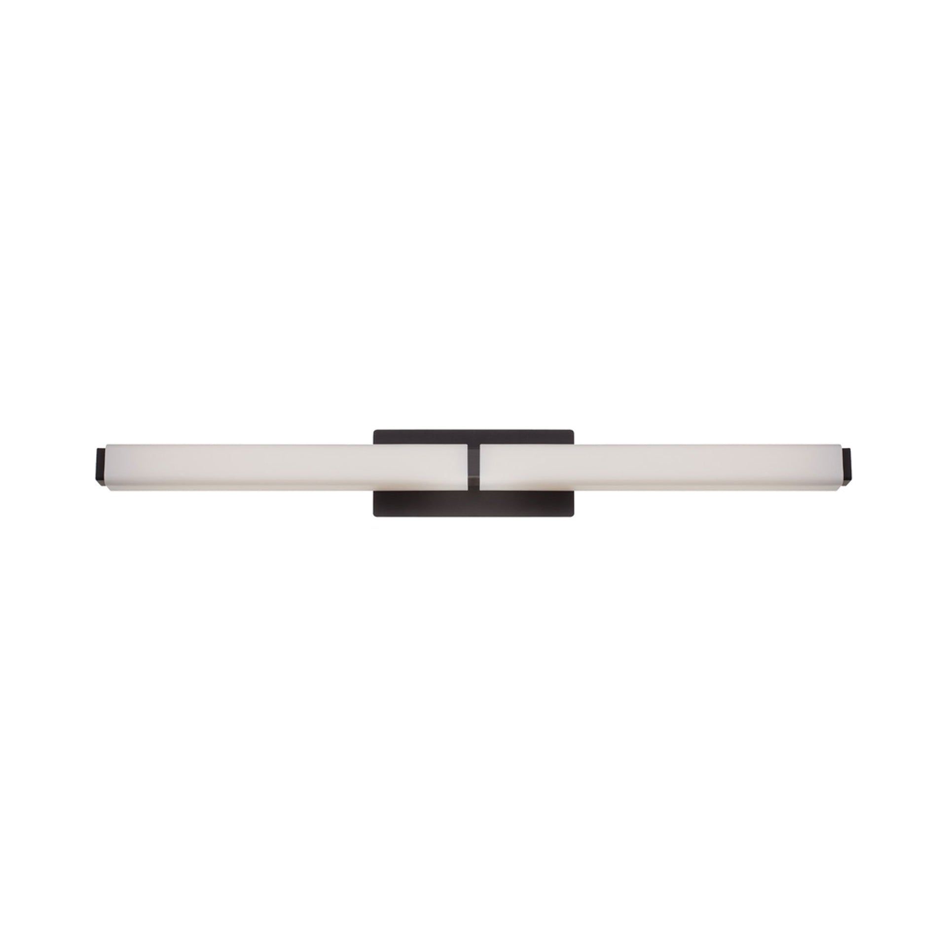 Bronze 39" Dimmable Vanity Light with Opal Glass Shade