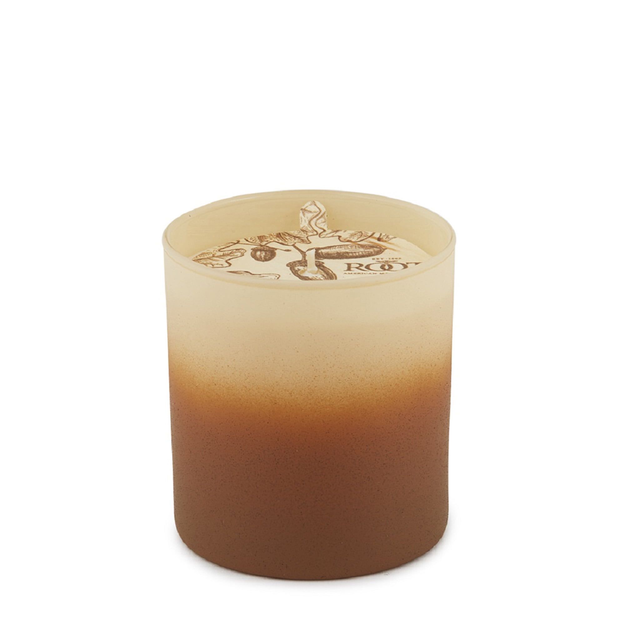 Acorn & Suede 8 oz Brown Beeswax Scented Jar Candle