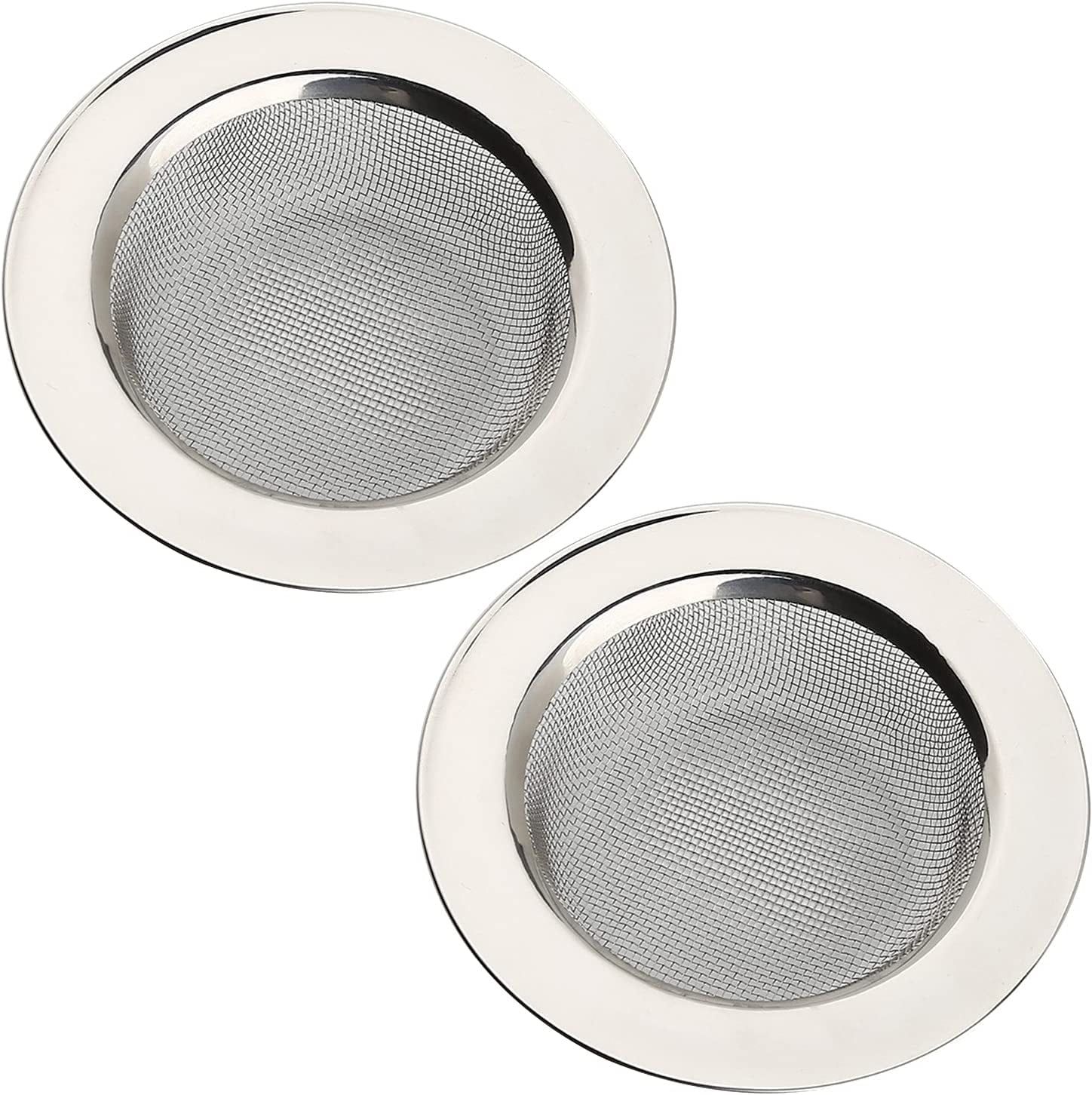 Stainless Steel 4.5 Inch Kitchen Sink Strainers, 2 Pack