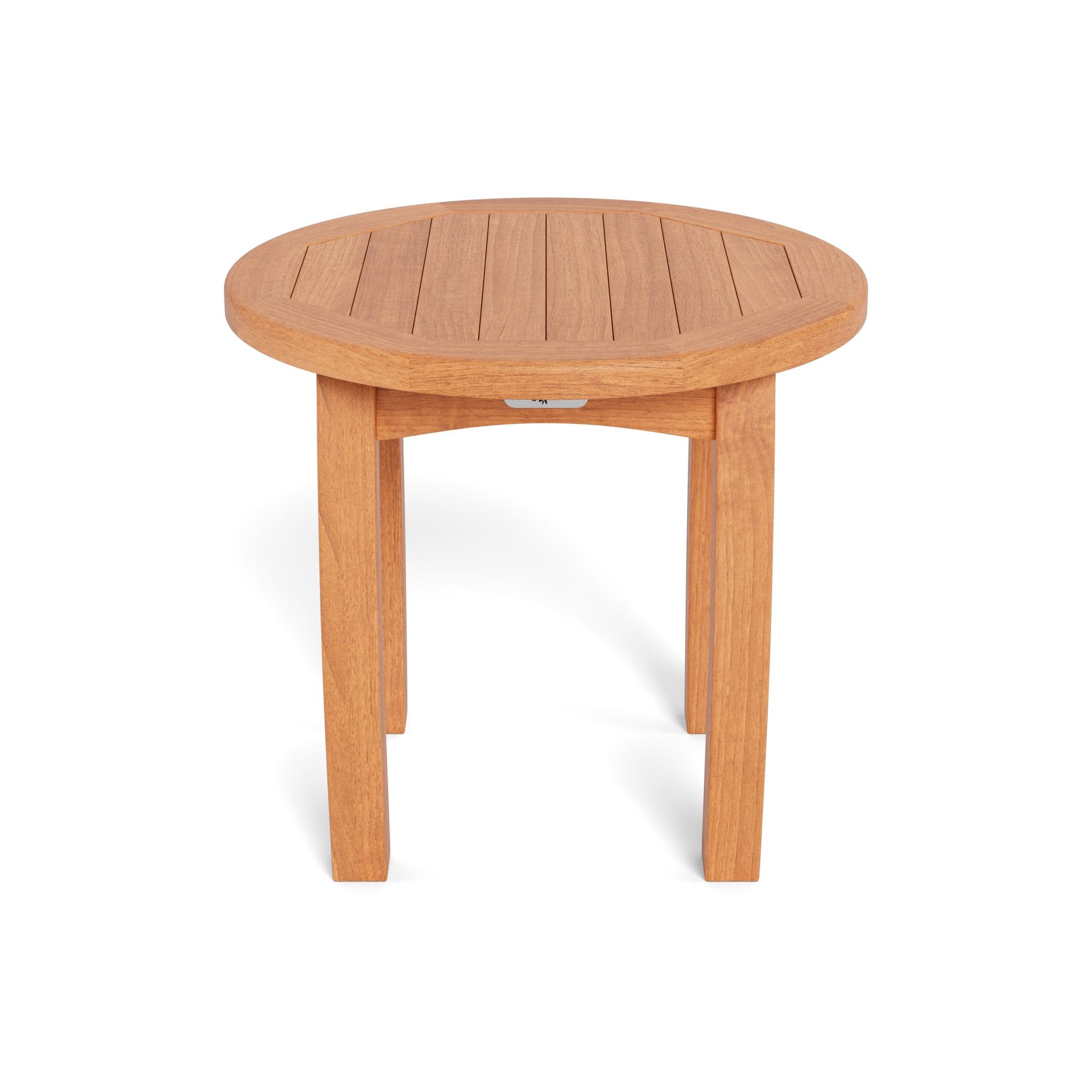 Jakarta 20" Round Teak Wood Outdoor Side Table