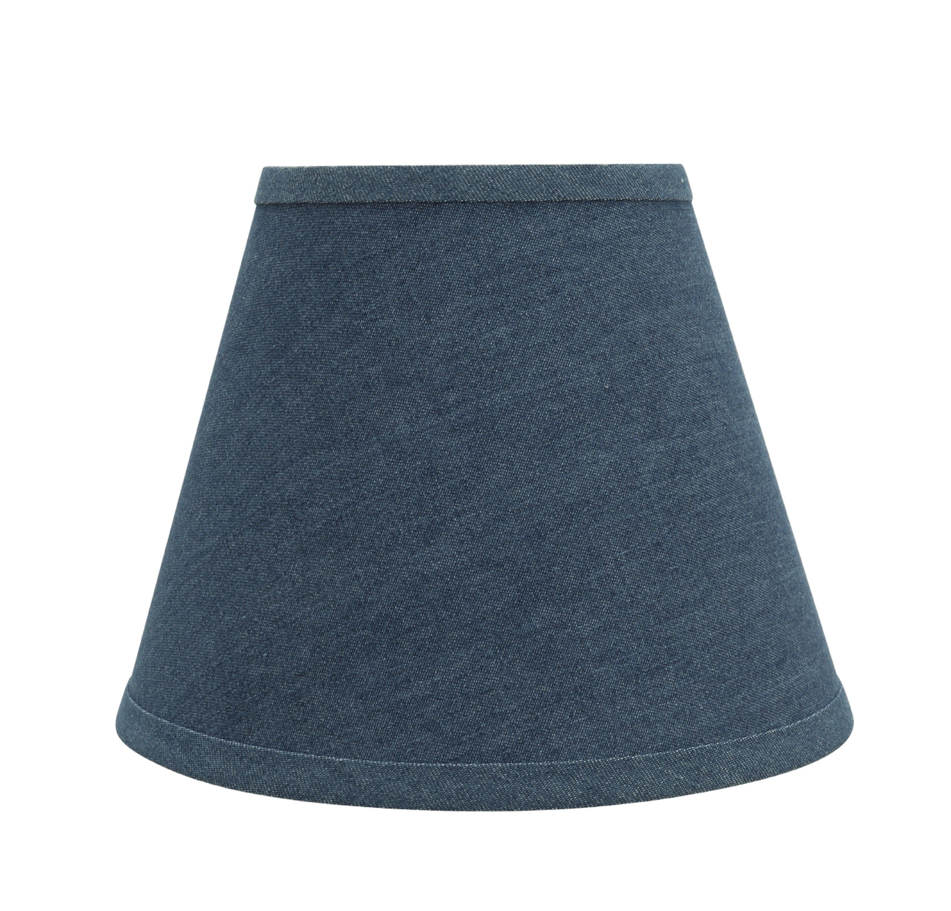 Denim Blue 9'' Empire Lamp Shade with Spider Attachment