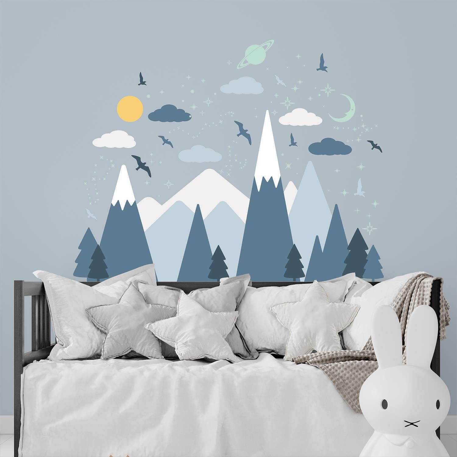 Blue Mountains and Sky Peel and Stick Wall Decals