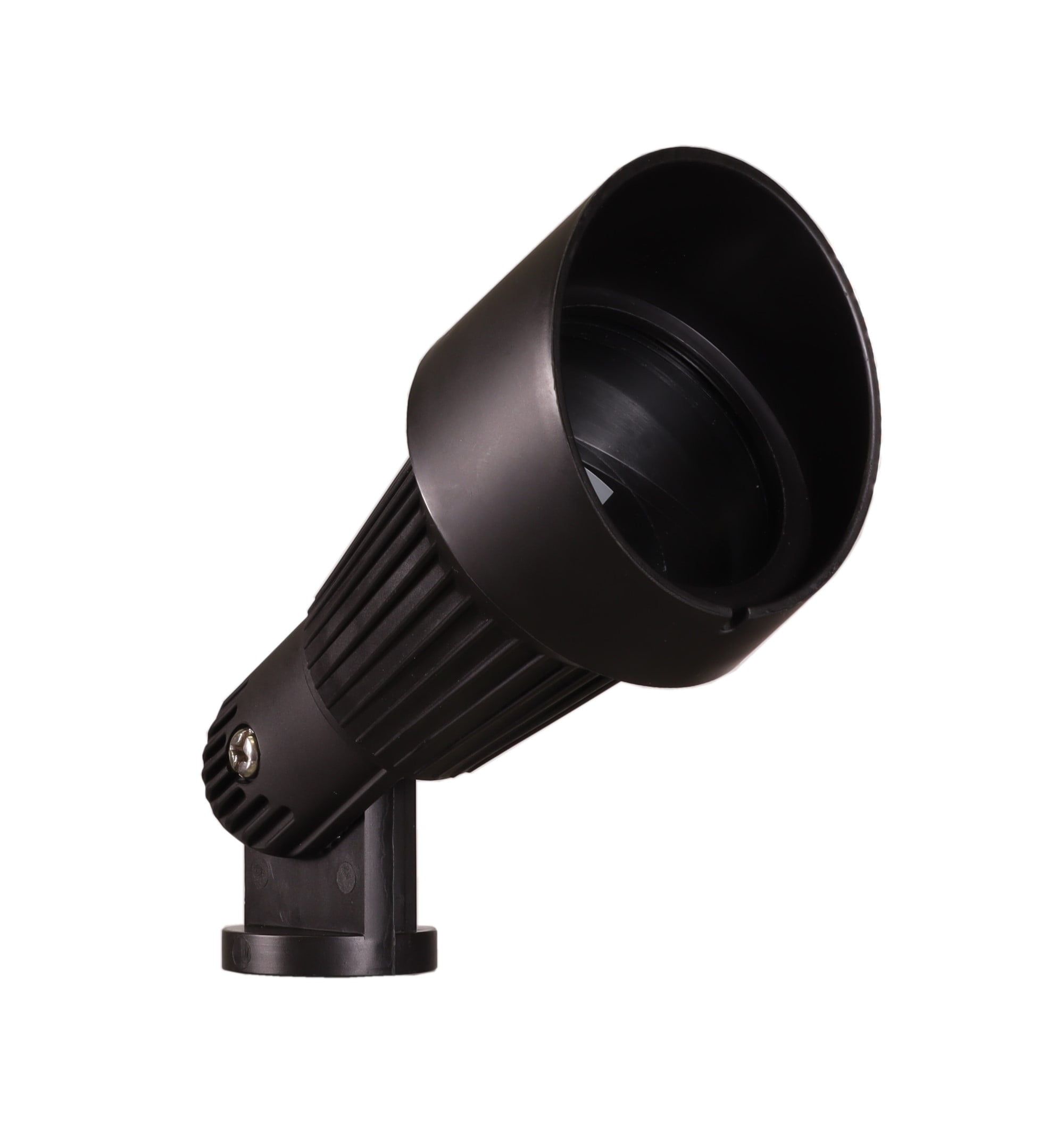 Black Low Voltage Outdoor Directional Spotlight with Clear Glass Lens