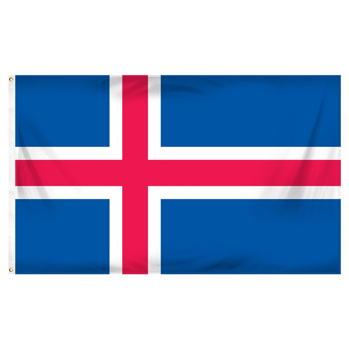 Iceland 3x5 Foot Polyester Flag with Brass Grommets