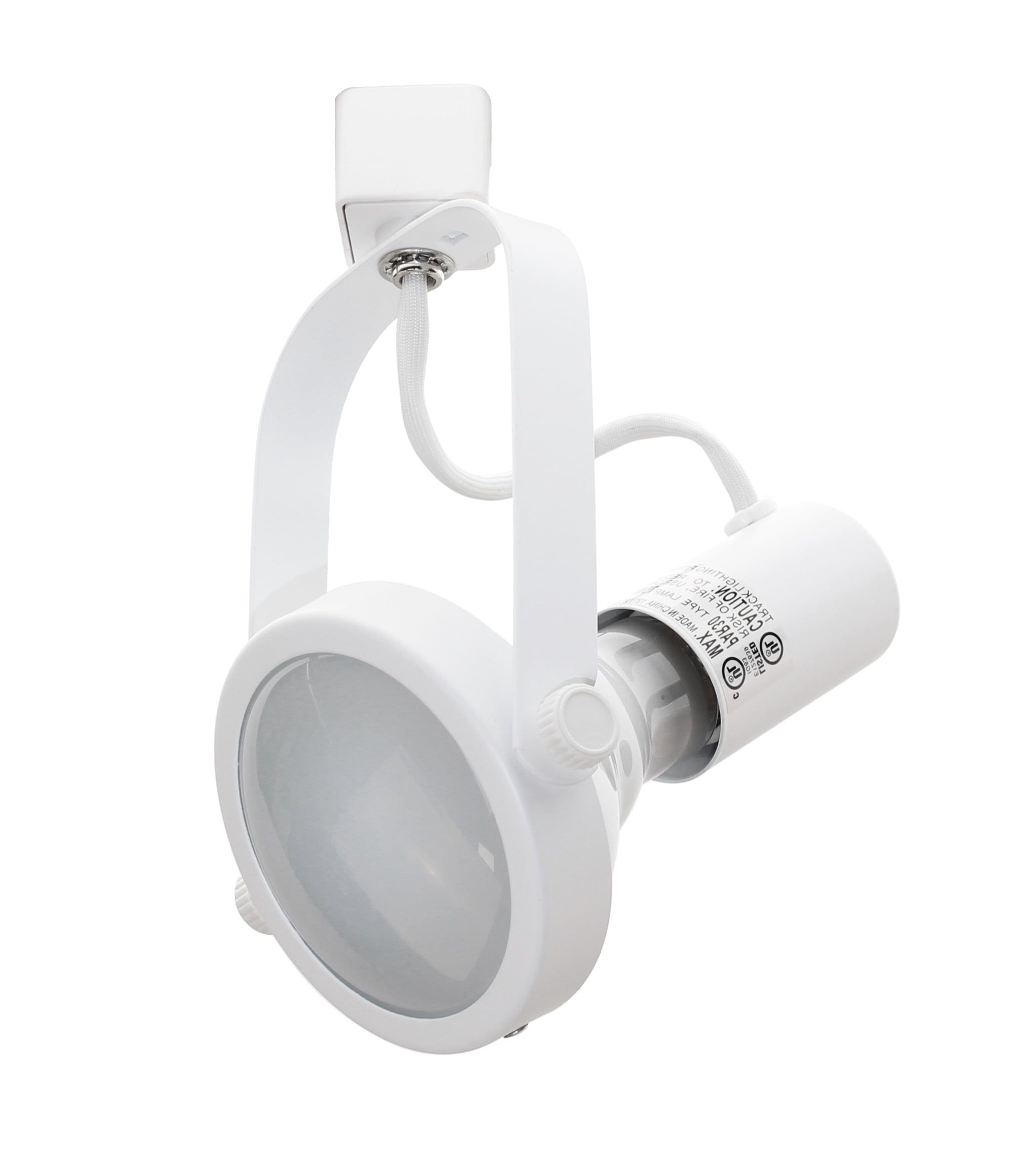 White Adjustable Modern Track Light Gimbal Ring Head