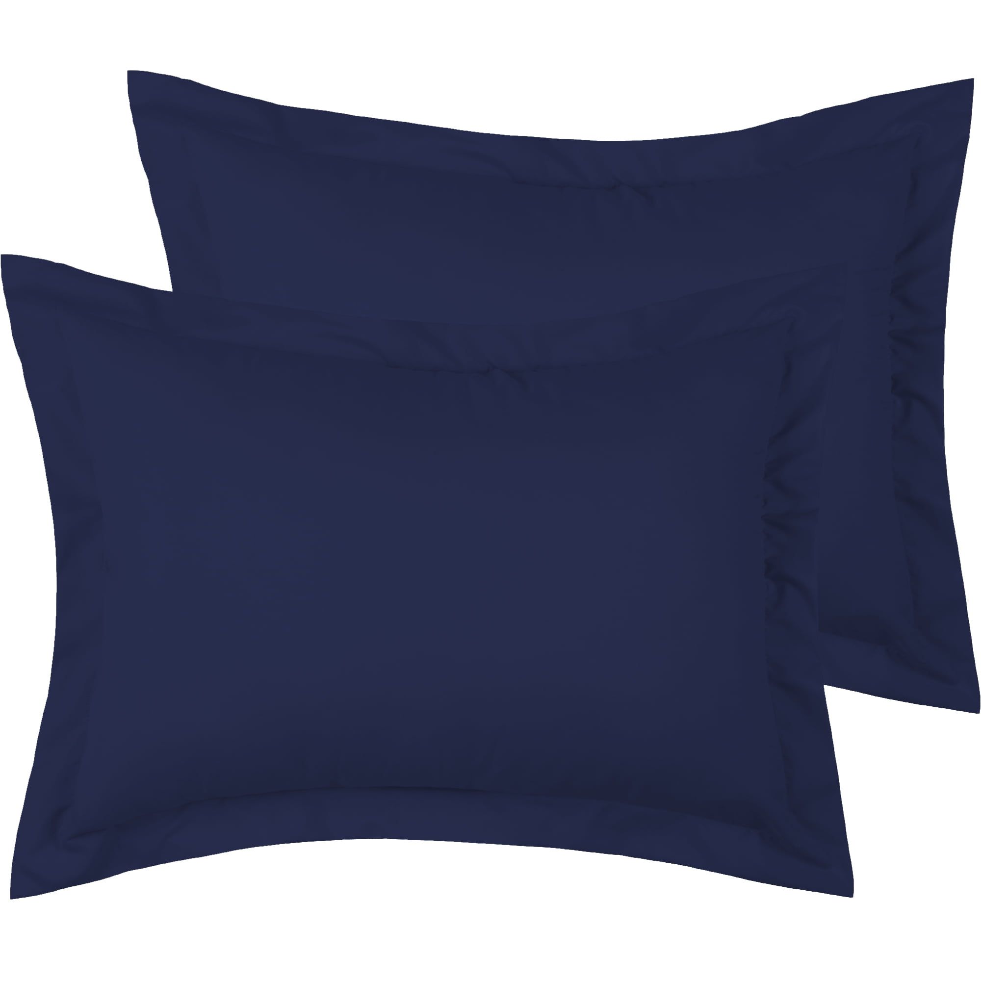 Navy Blue Cotton Hypoallergenic Standard Pillow Shams Set