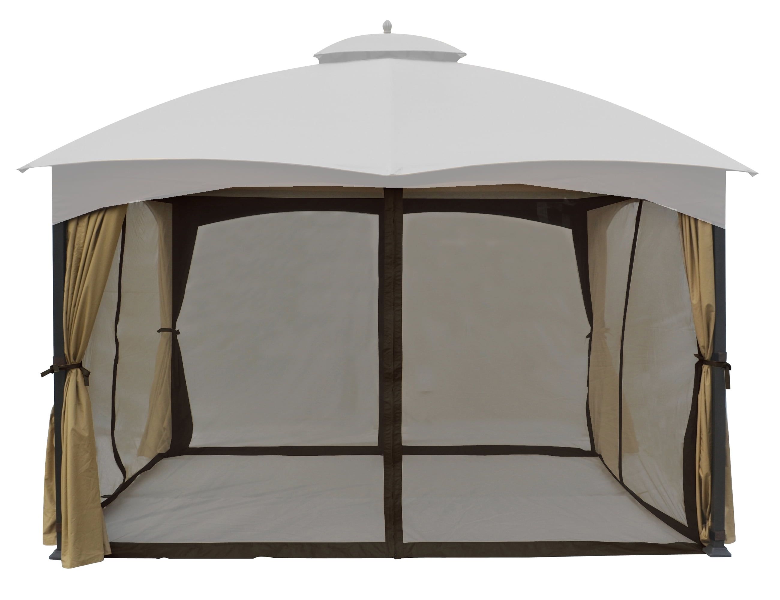 Brown Replacement Mosquito Netting for 10' x 12' Gazebo