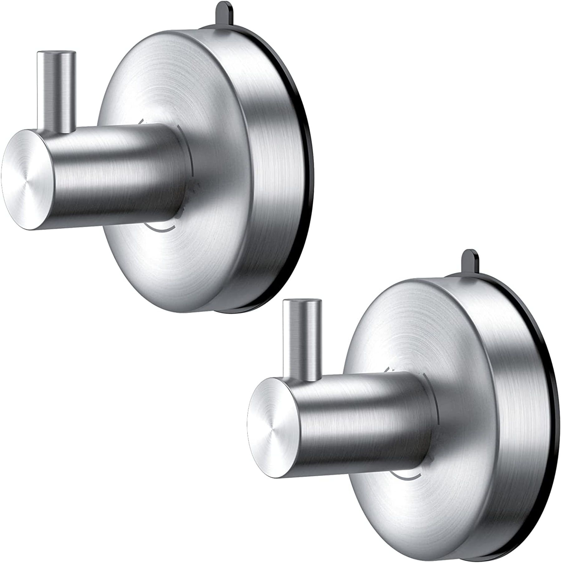 Brushed Nickel Stainless Steel Suction Cup Towel Hooks Set