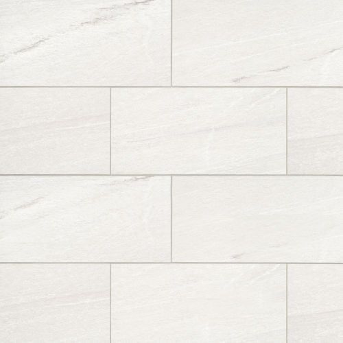 Nova White Large Rectangular Porcelain Outdoor Tile