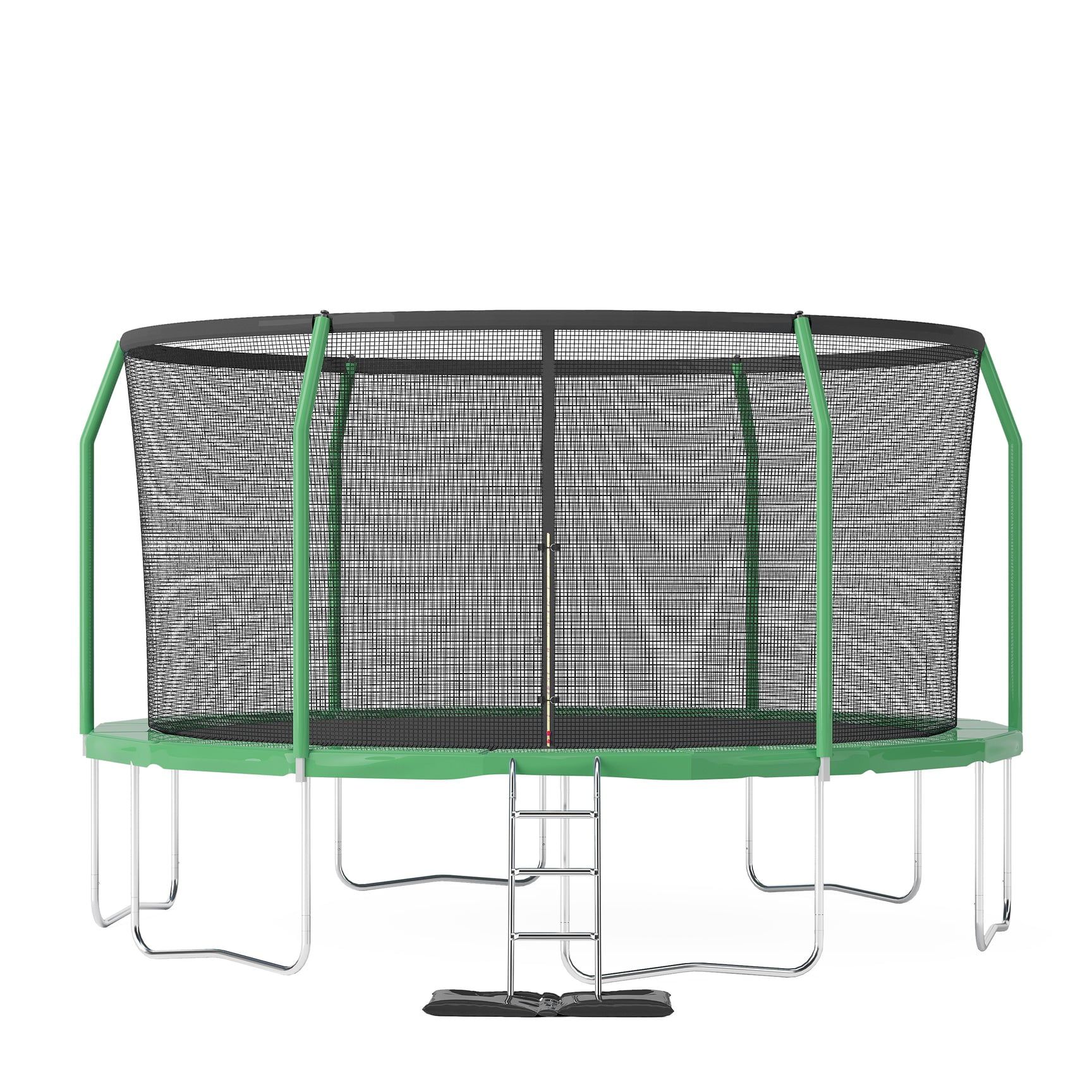 Premier 12ft Green Round Trampoline with Safety Enclosure