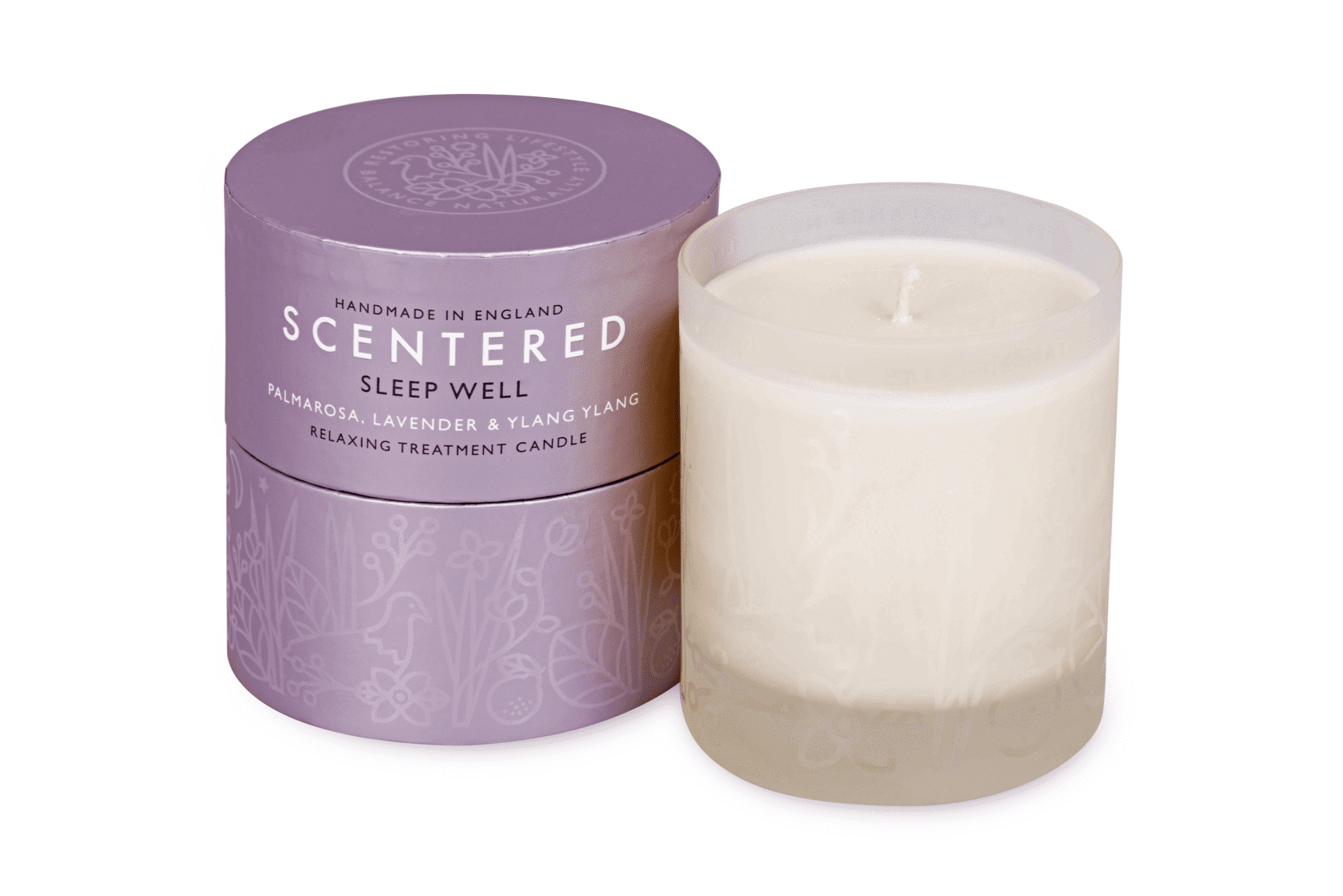 Lavender Beeswax Sleep Well Aromatherapy Candle