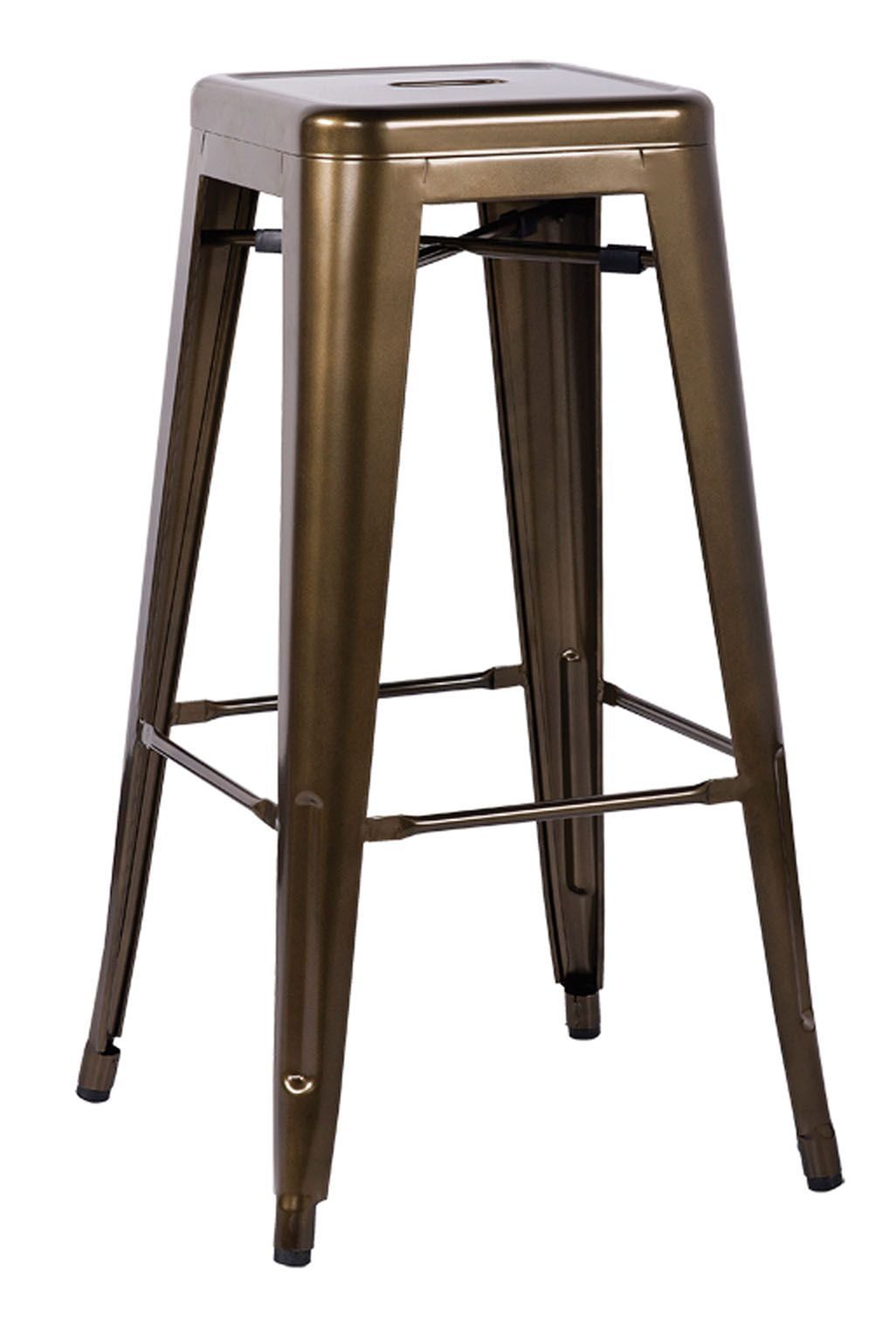 Rustic Bronze Metal Bar Stool 30" - Set of 2