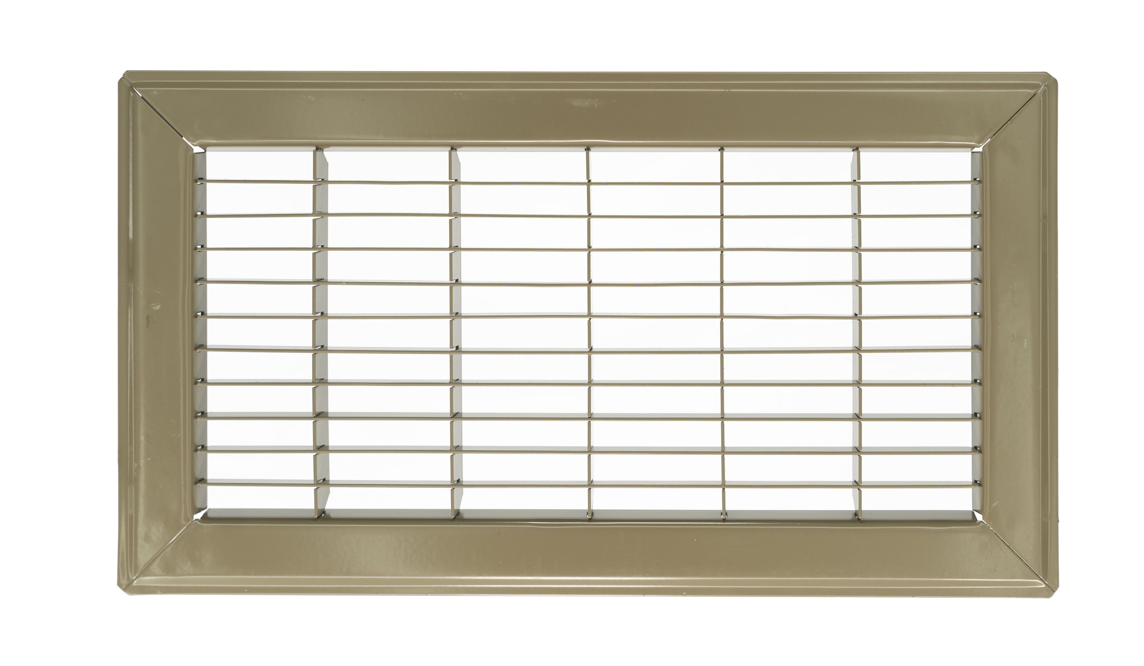 Brown Steel Floor Return Air Grille for 12x8 Duct Opening