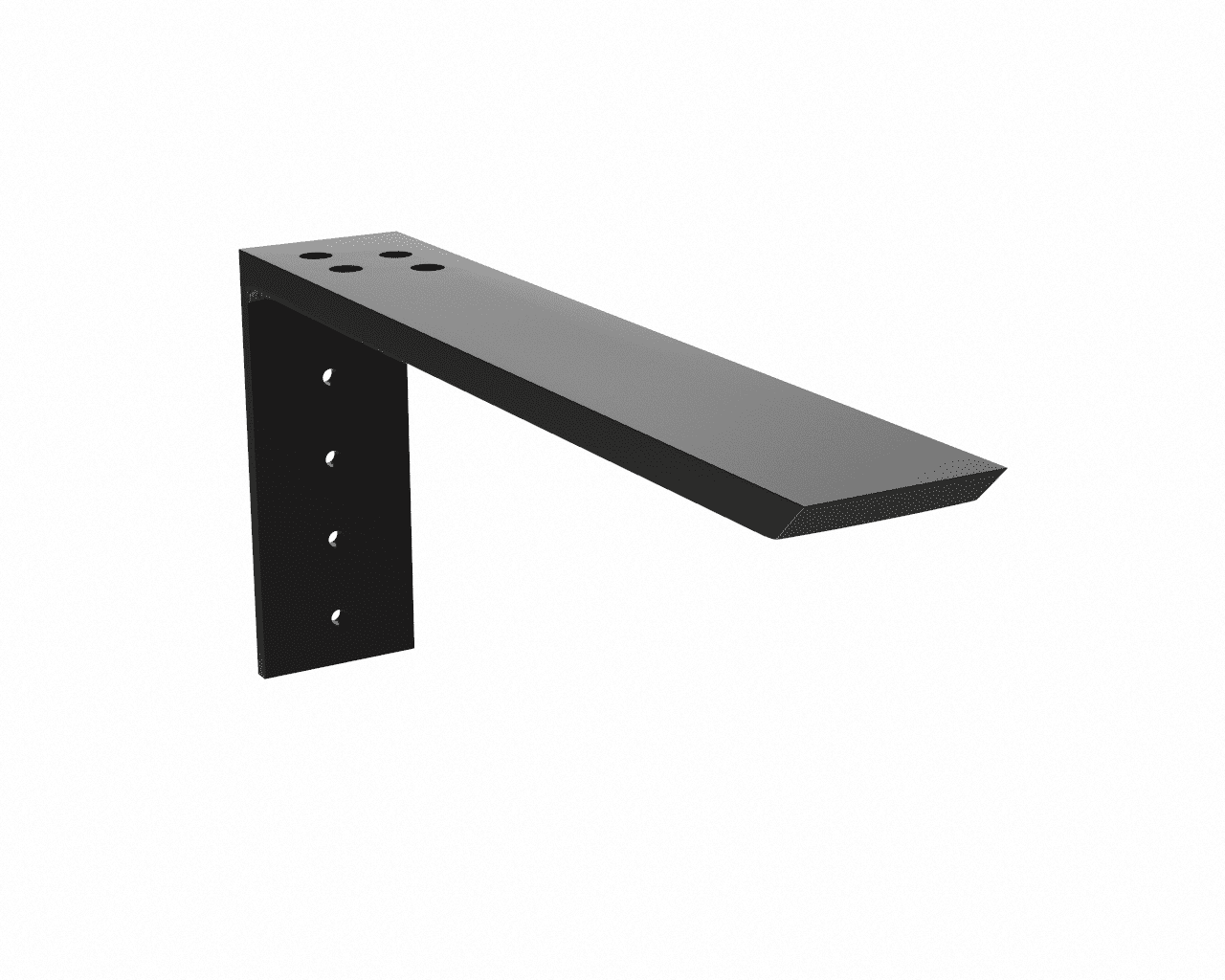 Granite-Ready Matte Finish 24" L-Bracket Countertop Support