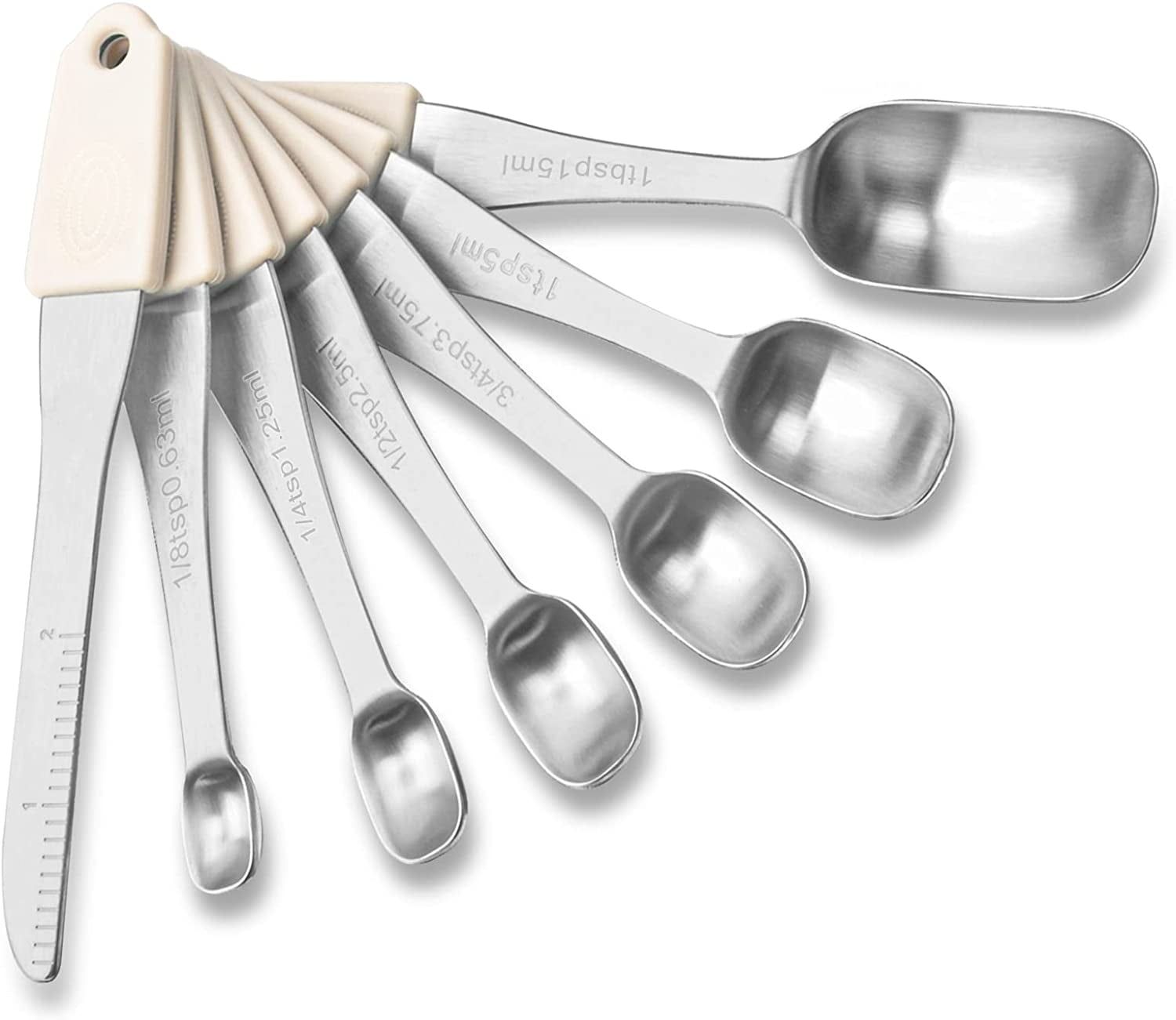 Stainless Steel 6-Piece Metric Measuring Spoon Set