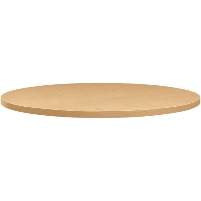 Natural Maple 36" Round Cafe Table Top with High-Pressure Laminate Finish